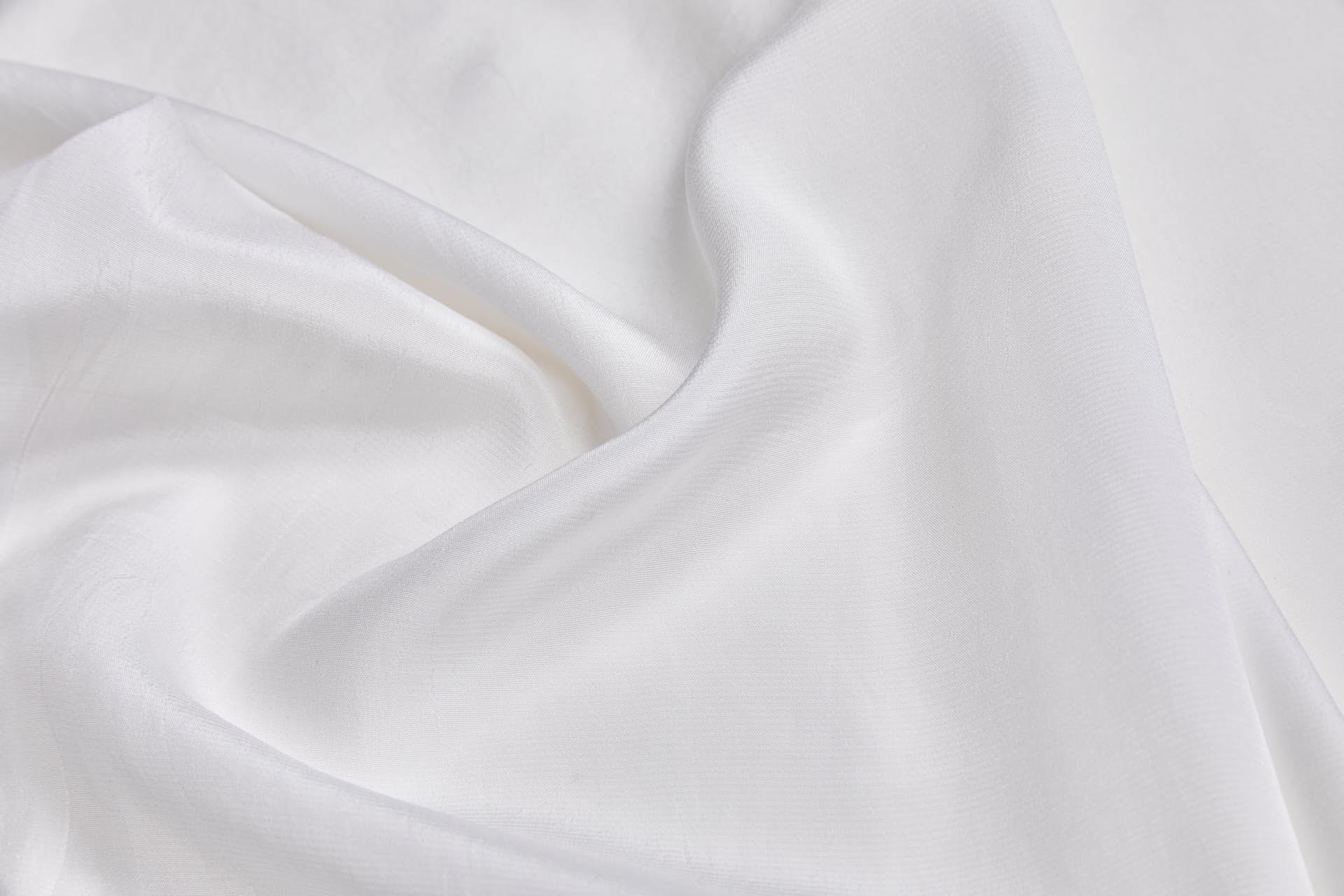 Orange Fibre Textured Sateen Weave in Ivory fabric, image 5 of 6