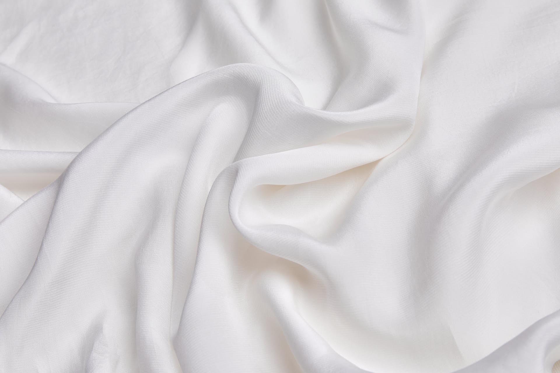 Orange Fibre Textured Sateen Weave in Ivory fabric, image 4 of 6