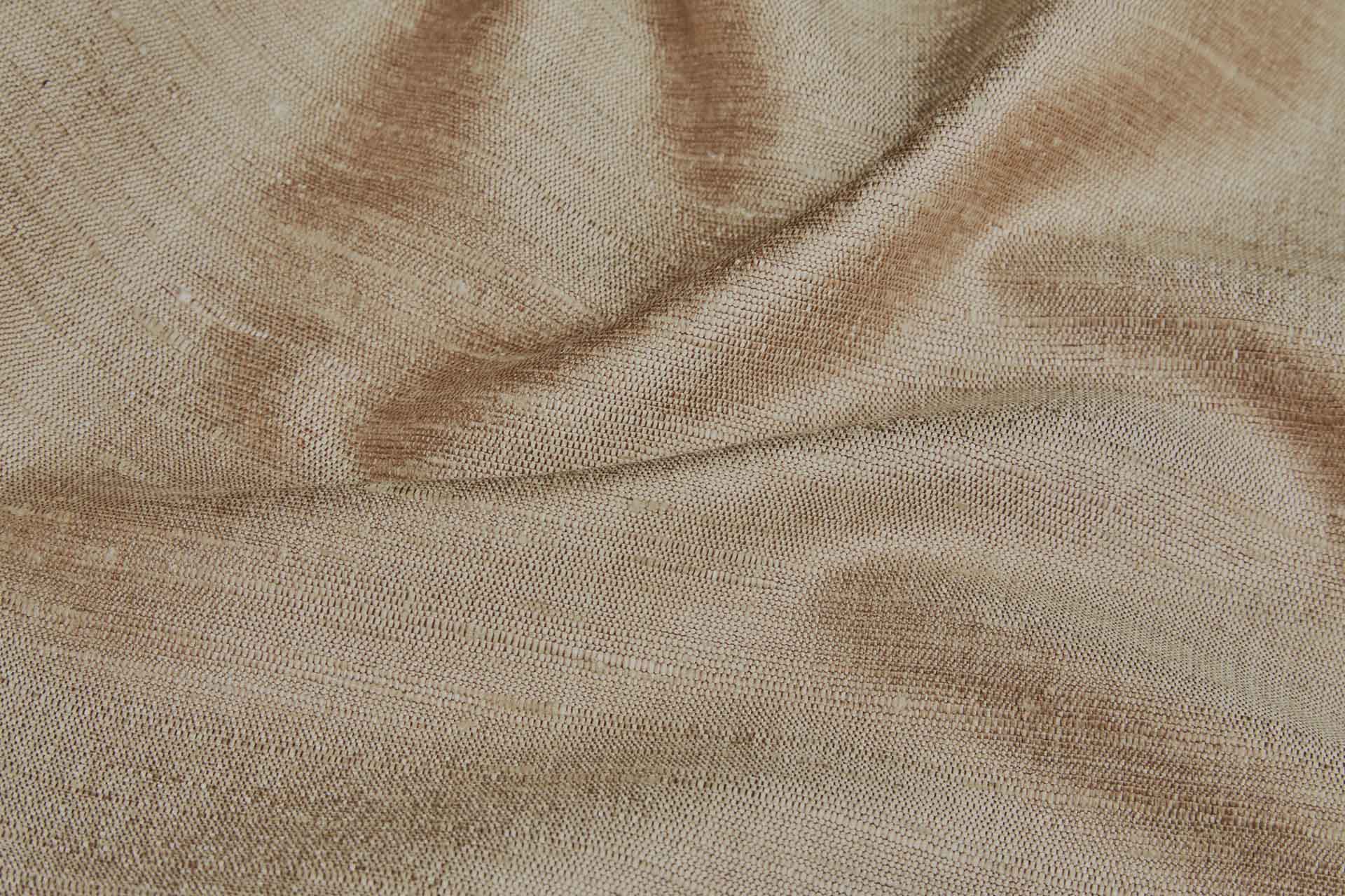 Sandy Gold Textured Raw Silk Tassar fabric, image 3 of 6