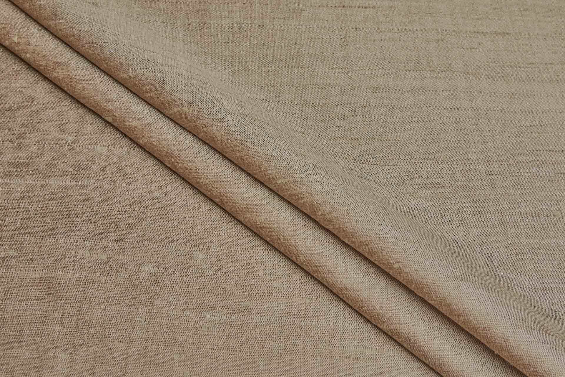 Sandy Gold Textured Raw Silk Tassar fabric