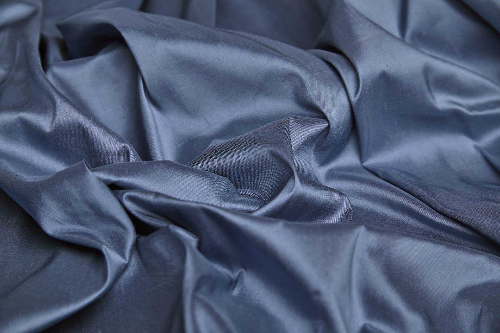 Silk Dupion - Breton Blue fabric, image 6 of 8