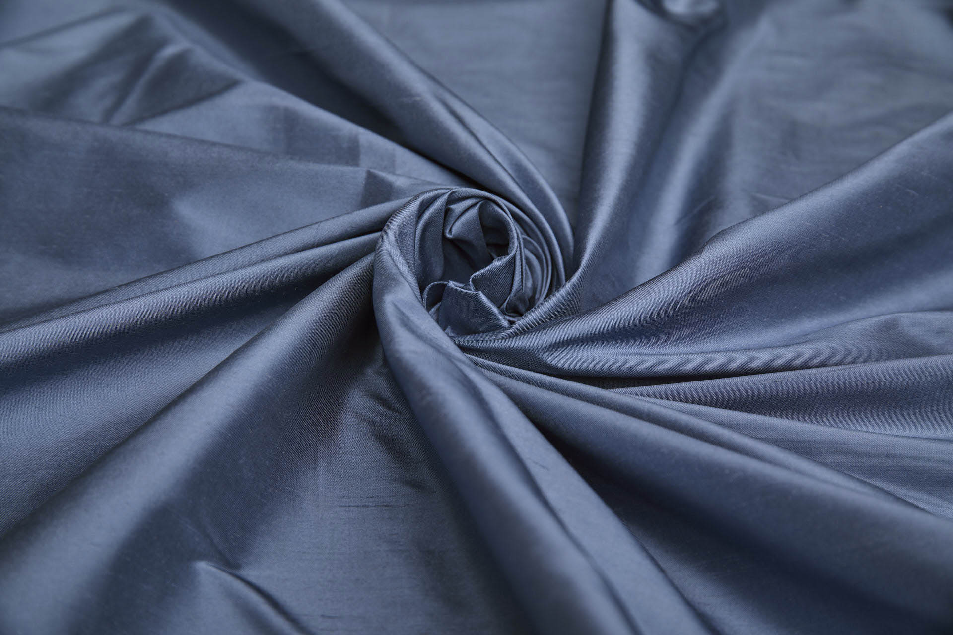 Silk Dupion - Breton Blue fabric