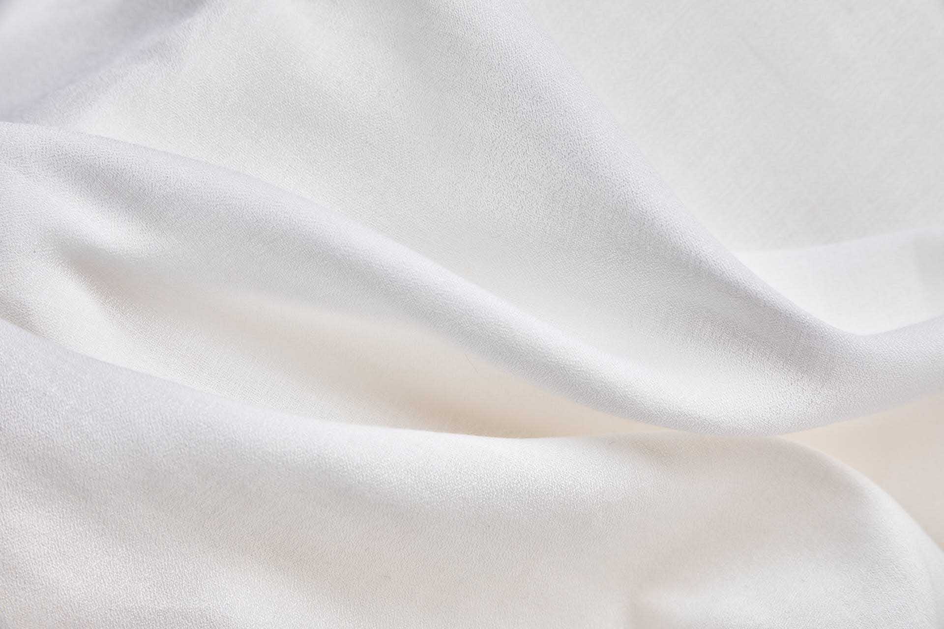 Milk Fibre Crepe in Ivory fabric