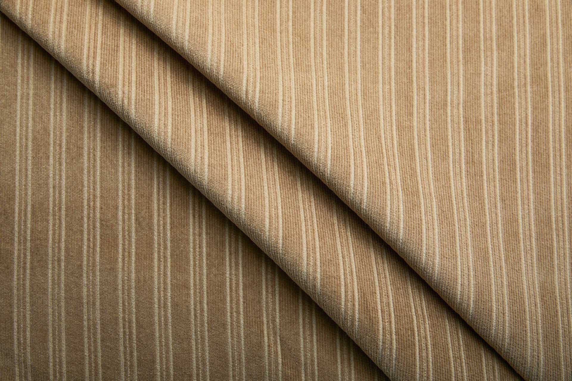 Striped Rib Corduroy - Camel fabric