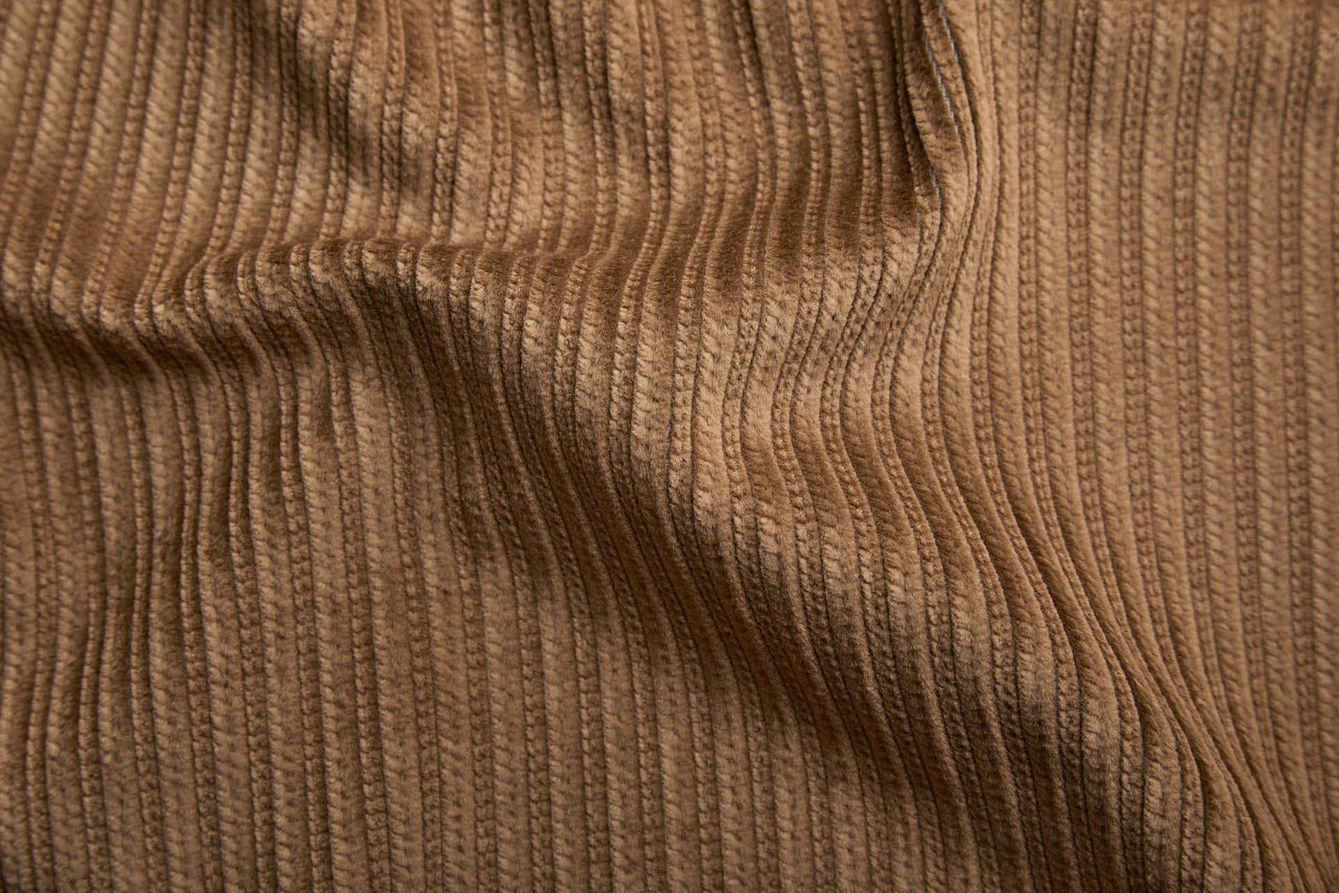 Striped Rib Corduroy - Oak Brown fabric, image 2 of 7