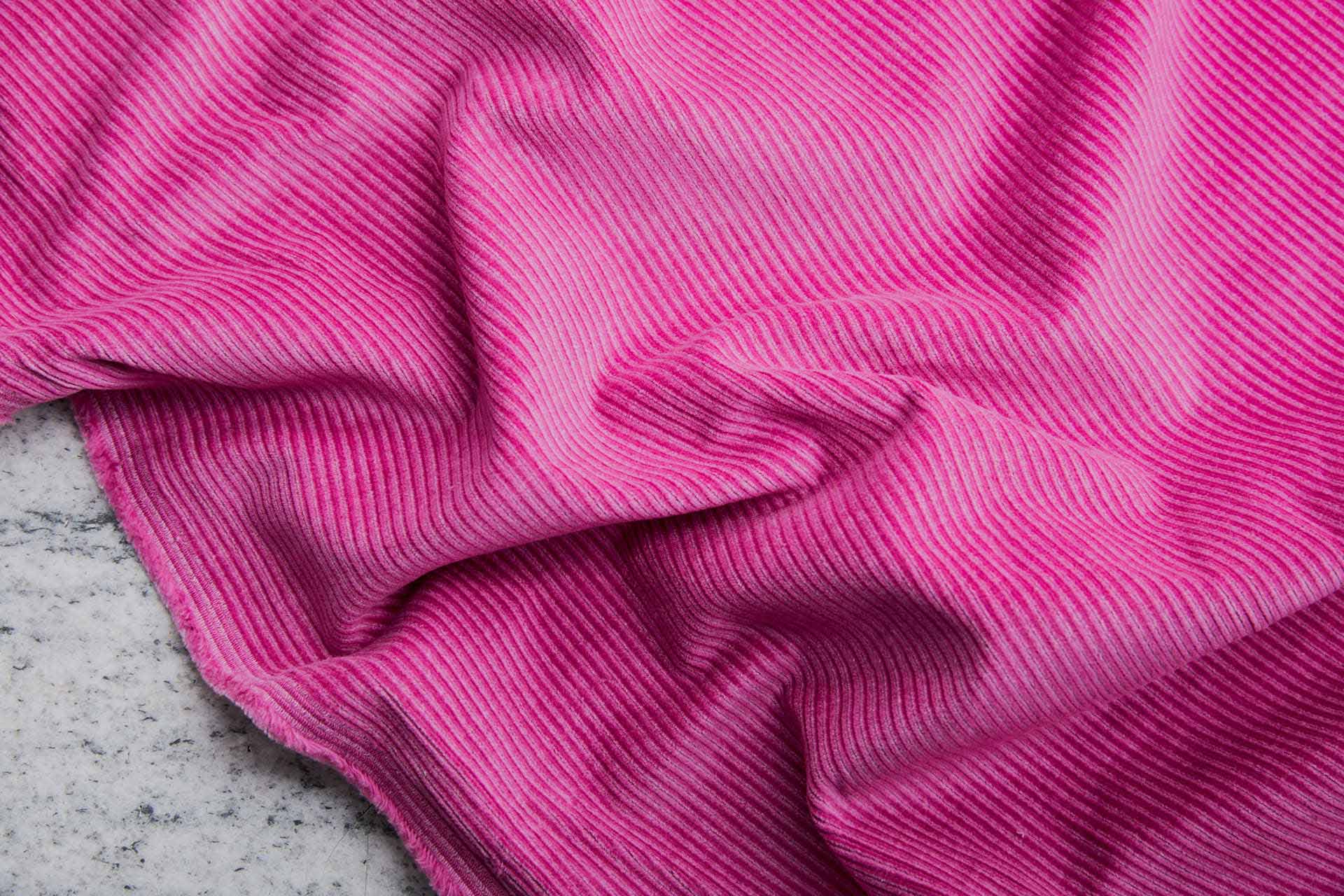 Stretch Corduroy - Cerise fabric, image 3 of 7
