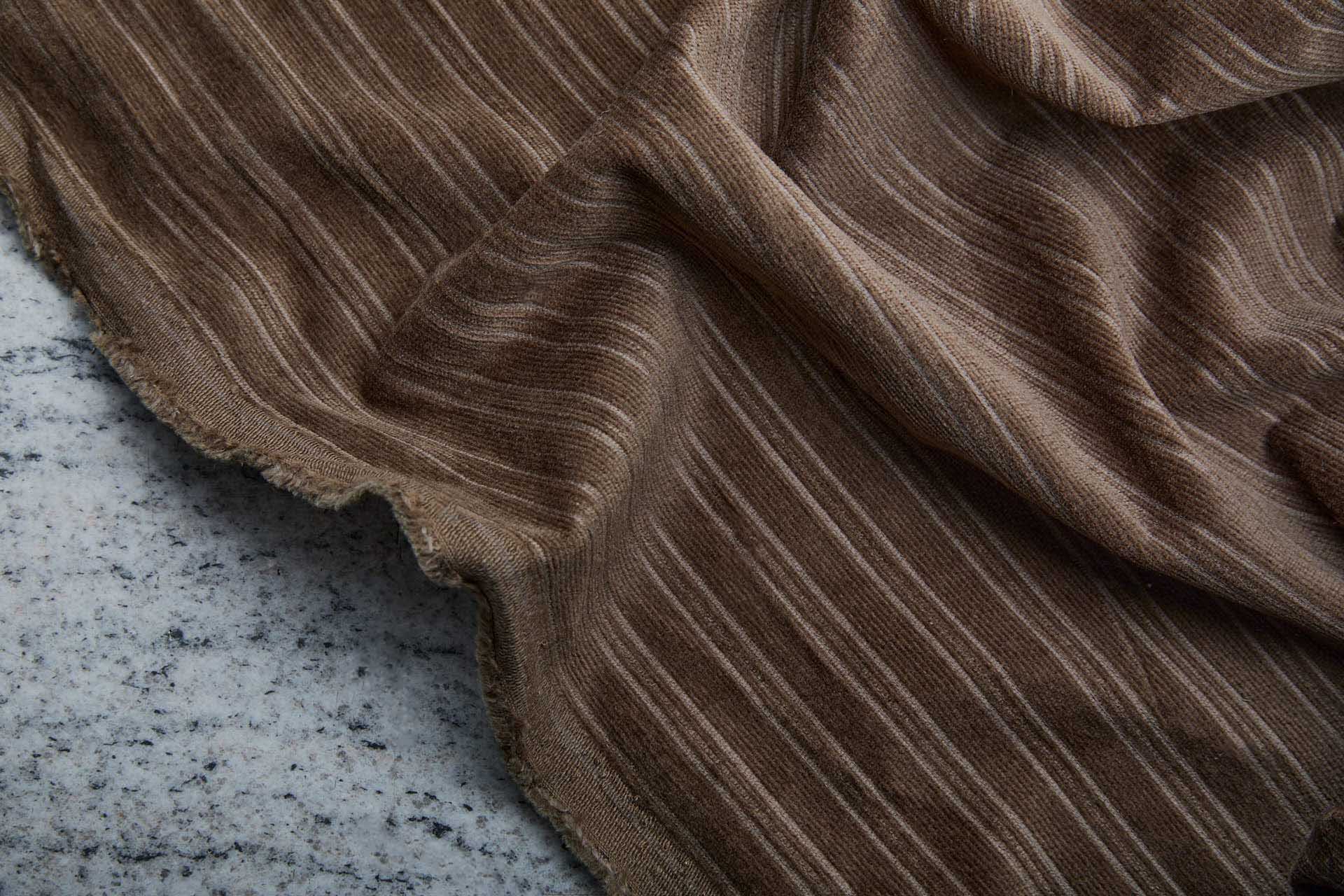 Striped Rib Corduroy - Brown fabric, image 5 of 7