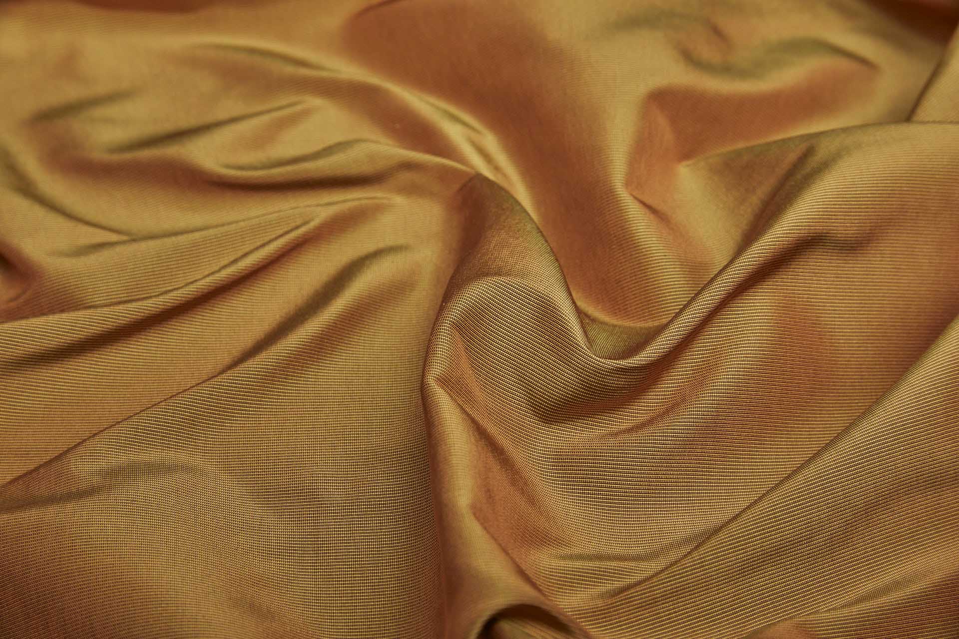 Heavy Weight Silk Taffeta - 3-Tone - Olive, Lime and Orange fabric, image 5 of 7