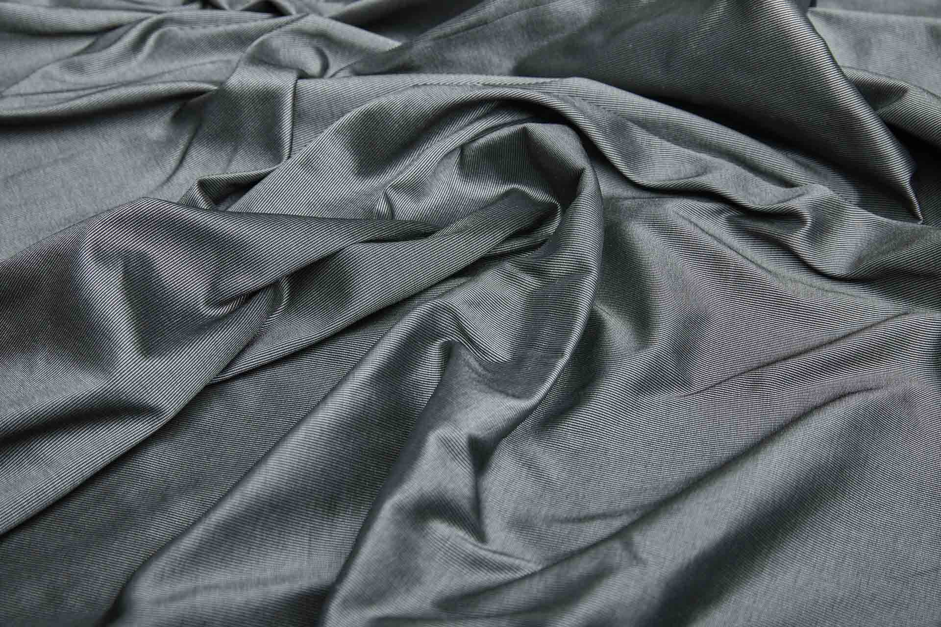 Heavy Weight Silk Taffeta - 3-Tone - Ivory, Charcoal and Black fabric, image 5 of 8