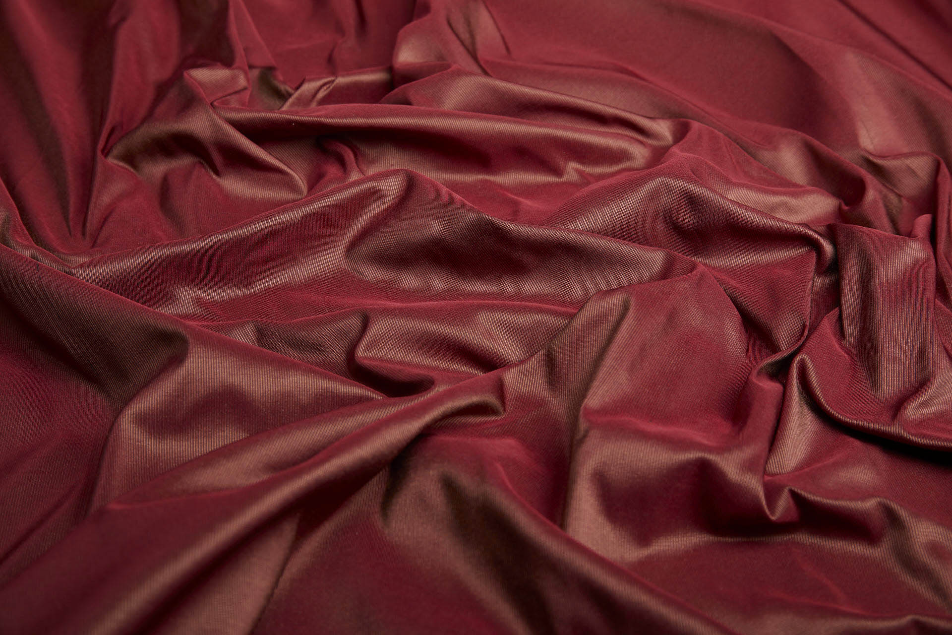 Heavy Weight Silk Taffeta - 3-Tone - Gold, Black and Deep Red fabric, image 4 of 9