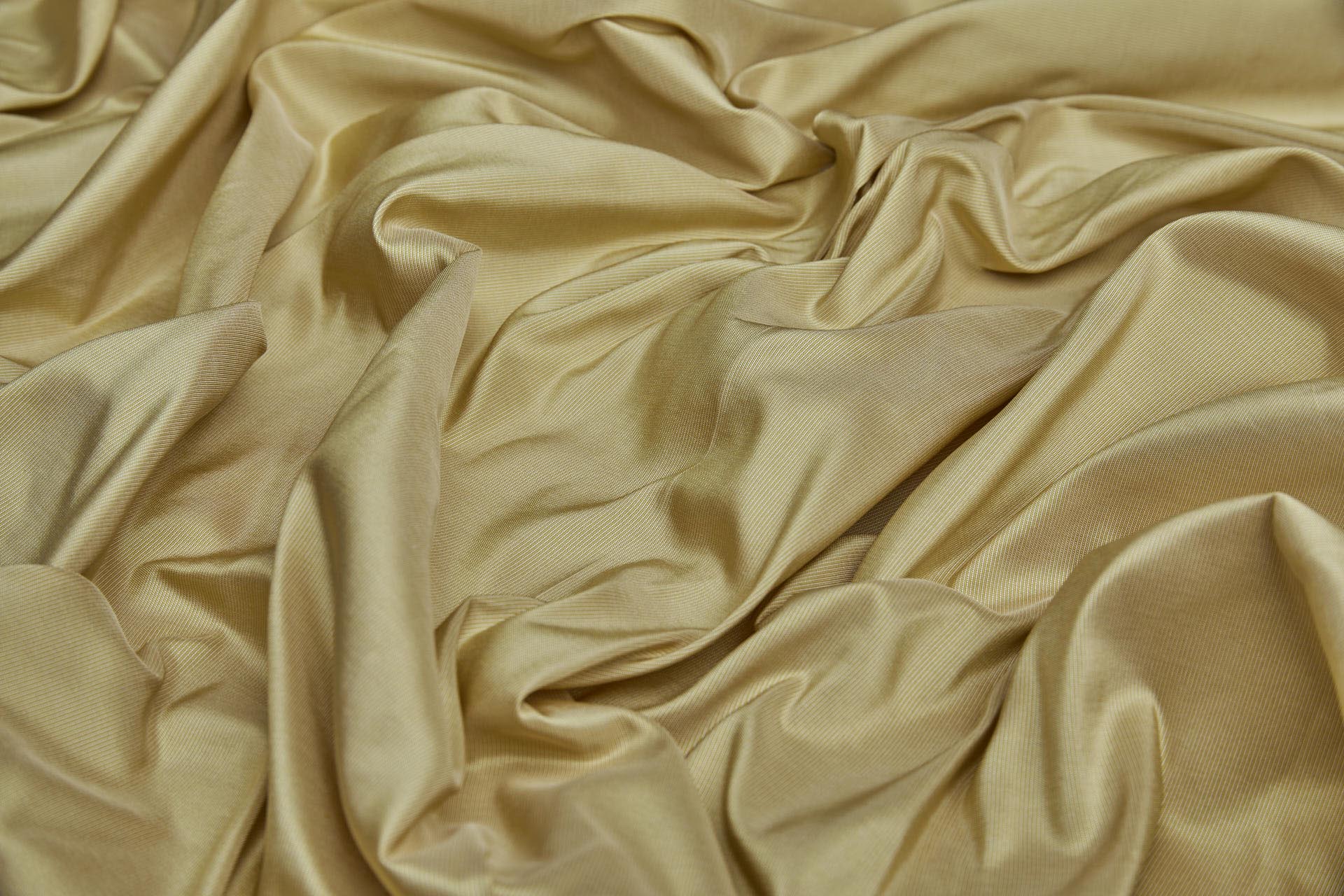 Heavy Weight Silk Taffeta - 3-Tone - Yellow, Ivory and Straw Gold fabric, image 5 of 8