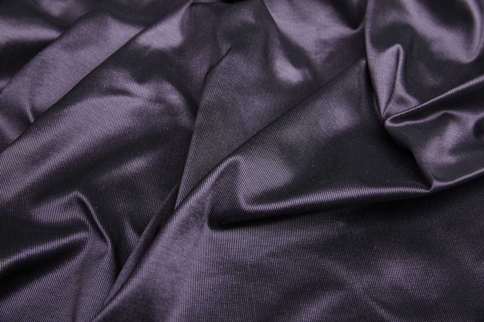 Heavy Weight Silk Taffeta - 3-Tone - Plum, Lilac and Black fabric, image 4 of 8