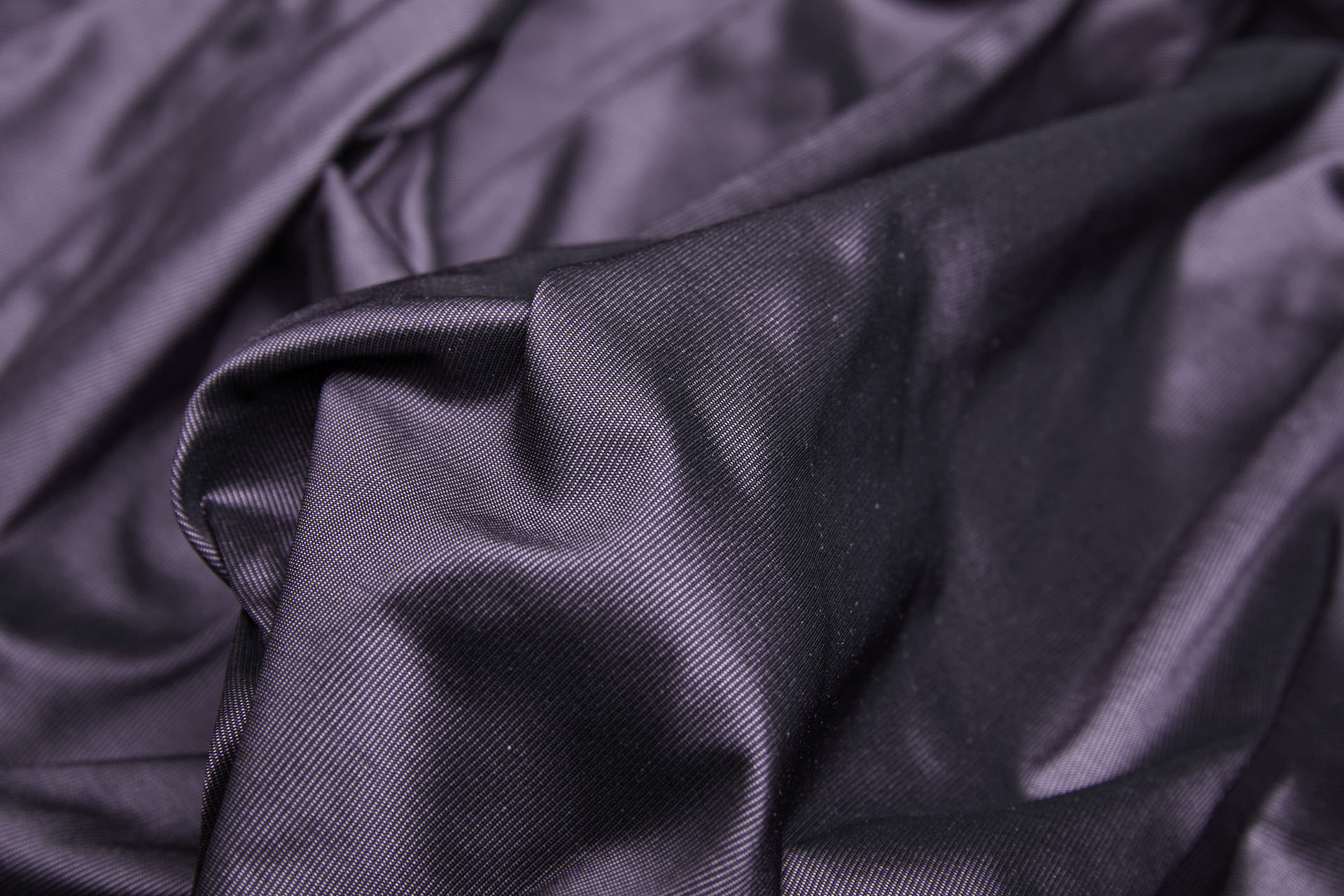 Heavy Weight Silk Taffeta - 3-Tone - Plum, Lilac and Black fabric, image 6 of 8