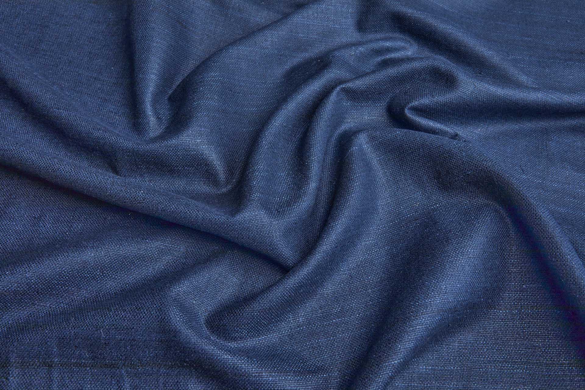 Silk Matka - Navy fabric, image 4 of 6