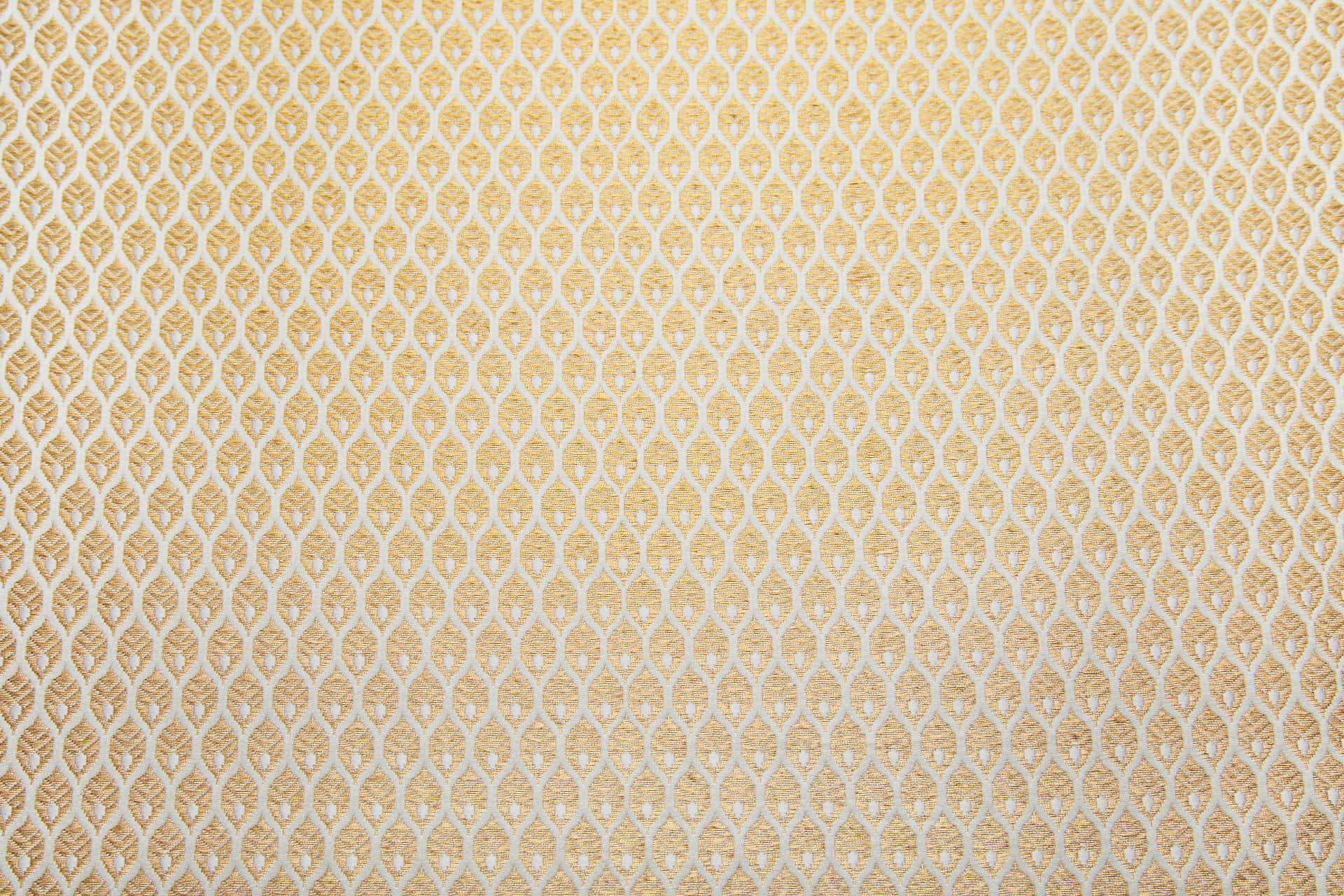 Banaras Brocade - Ivory / Gold Leaves fabric, image 11 of 11