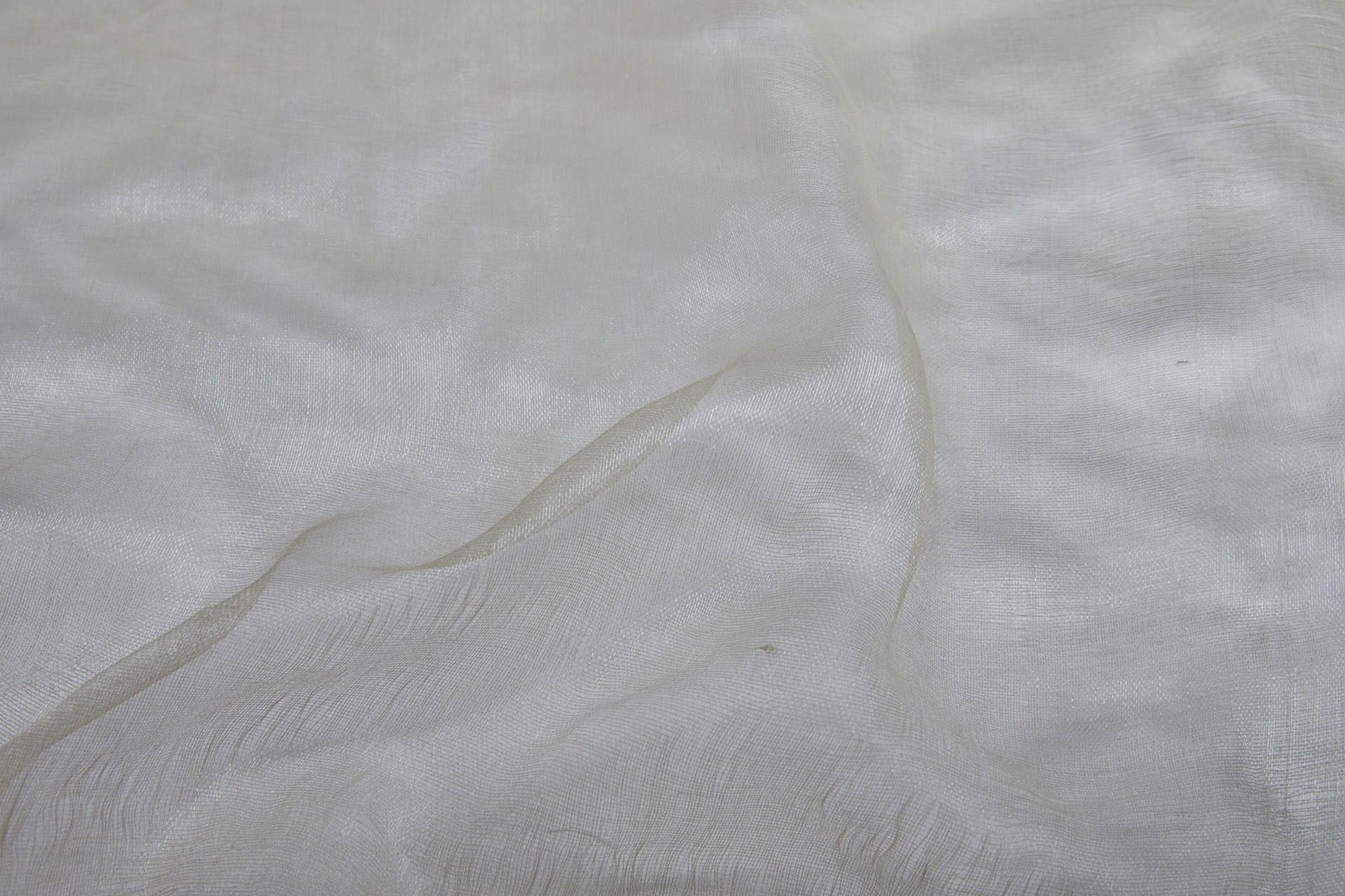 Fine Sheer Silk - Cream fabric