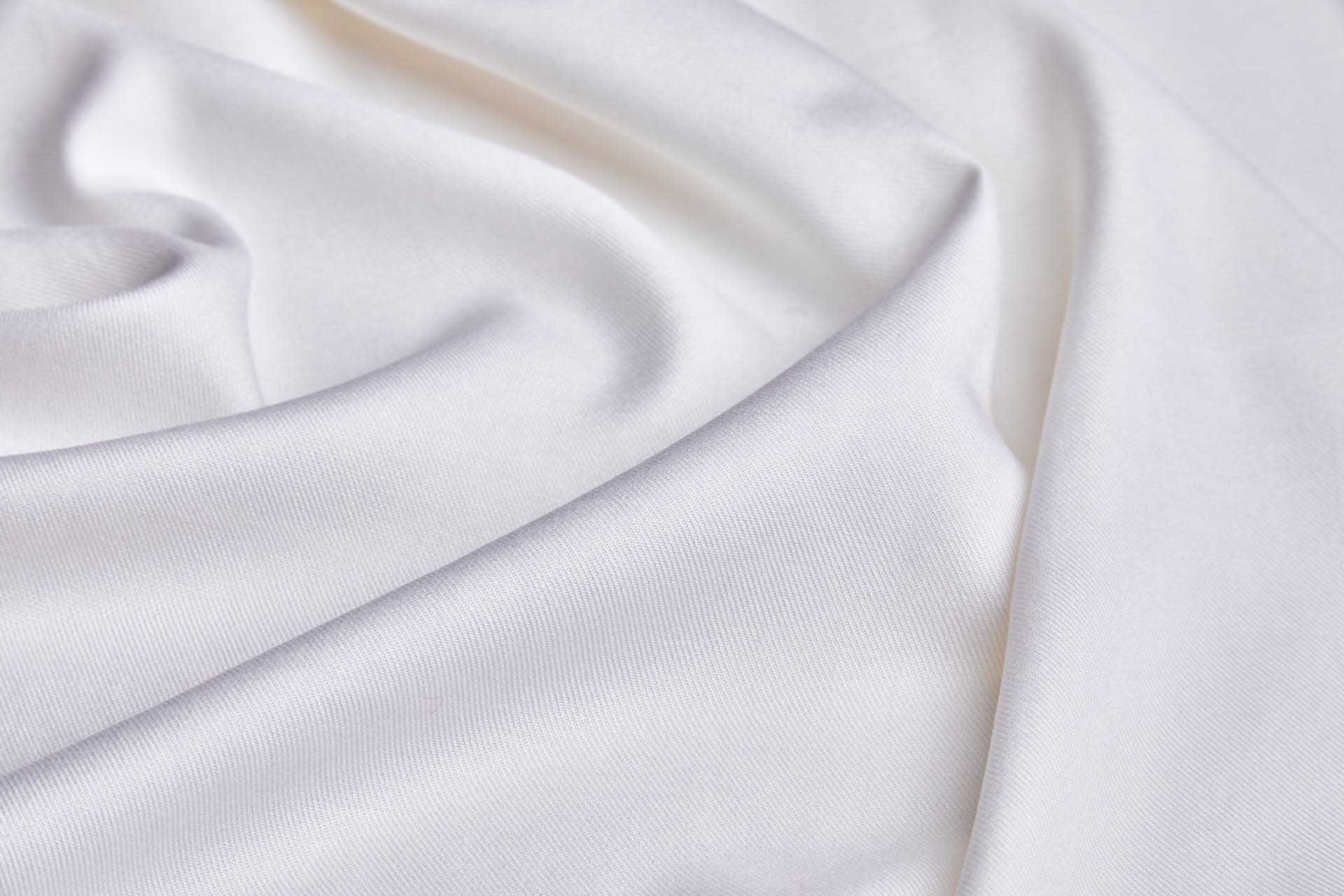 Lotus Fibre Twill Weave in Ivory fabric