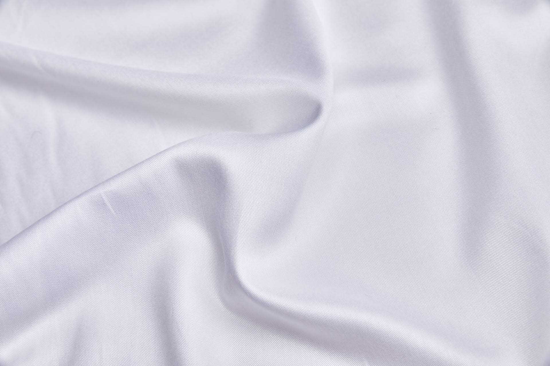 Lotus Fibre Twill Weave in White fabric, image 3 of 4