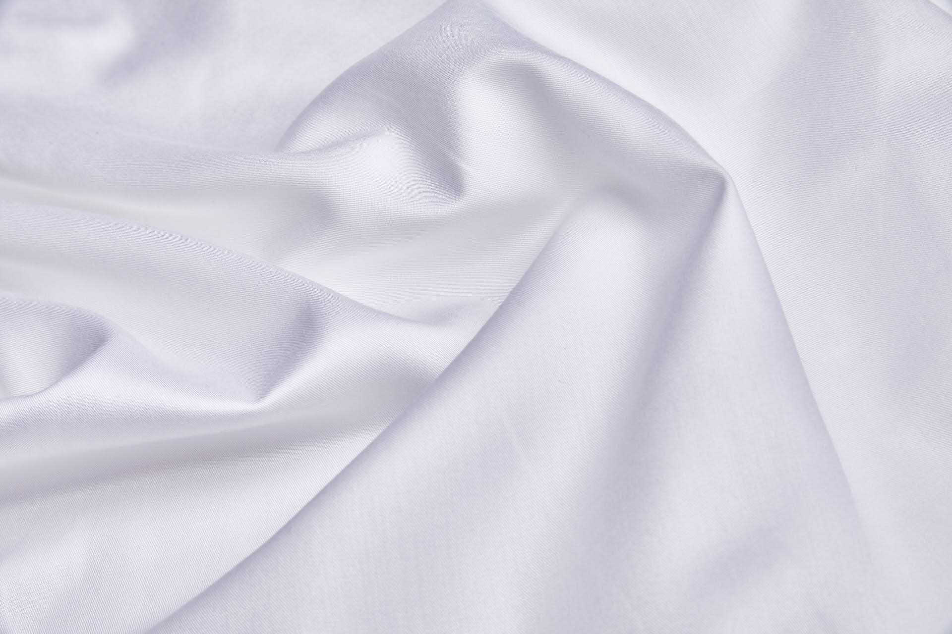Lotus Fibre Twill Weave in White fabric