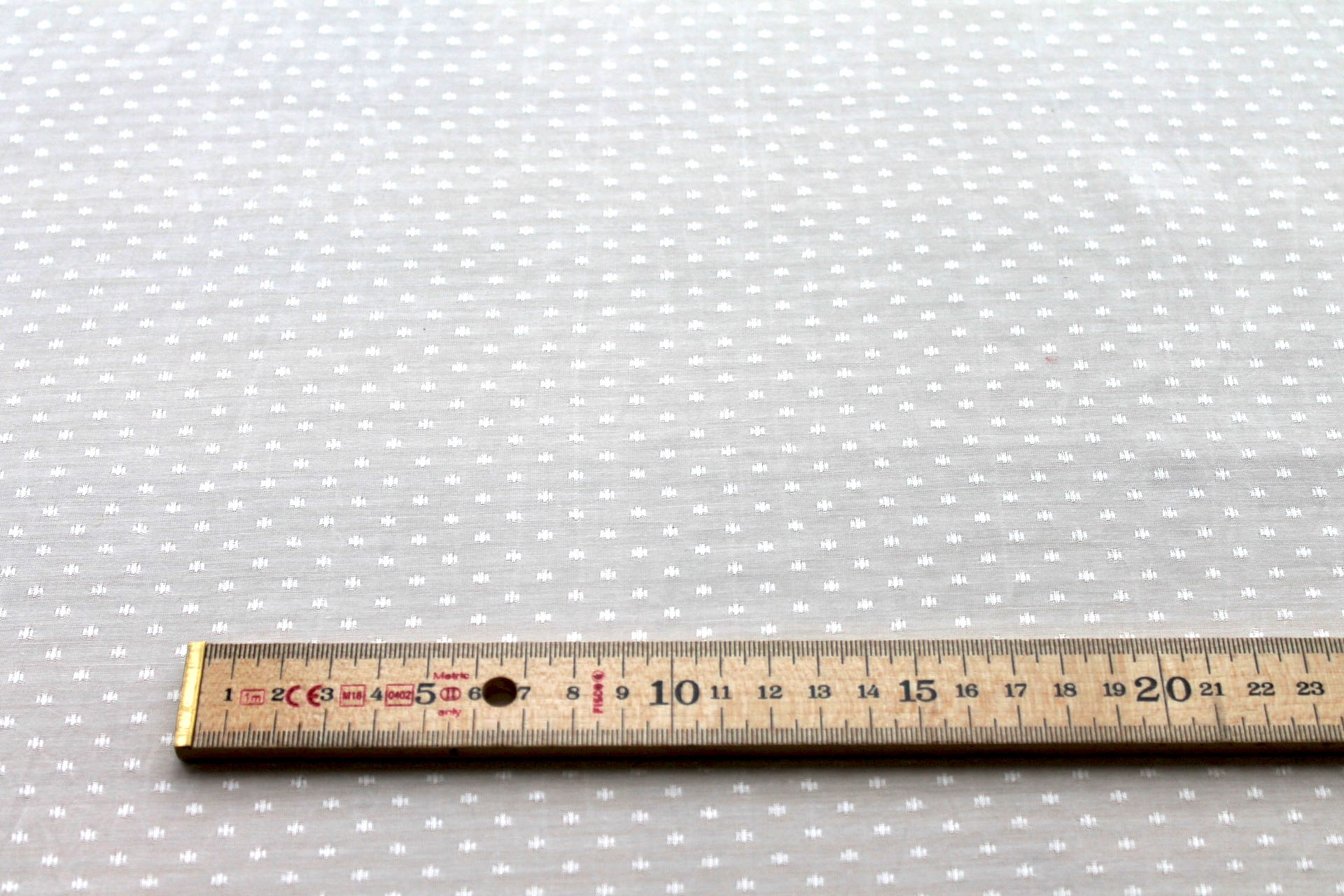 Banana Fibre Dobby Spot Weave in Ivory fabric, image 5 of 7
