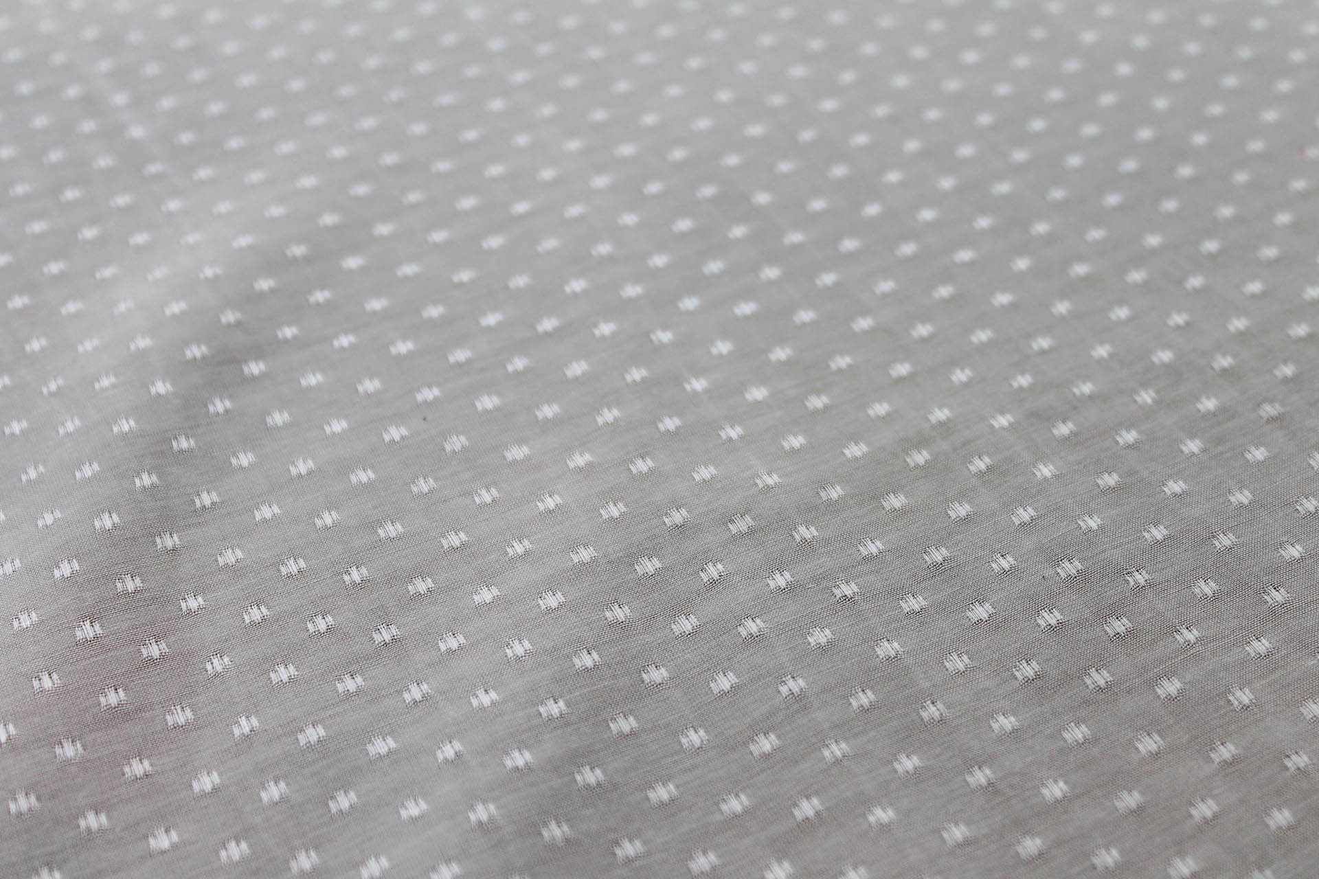 Banana Fibre Dobby Spot Weave in Ivory fabric, image 6 of 7