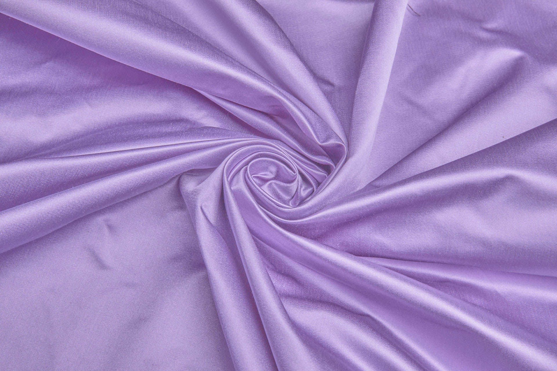 Silk/Cotton Duchesse Satin - Lavender shot Ivory fabric