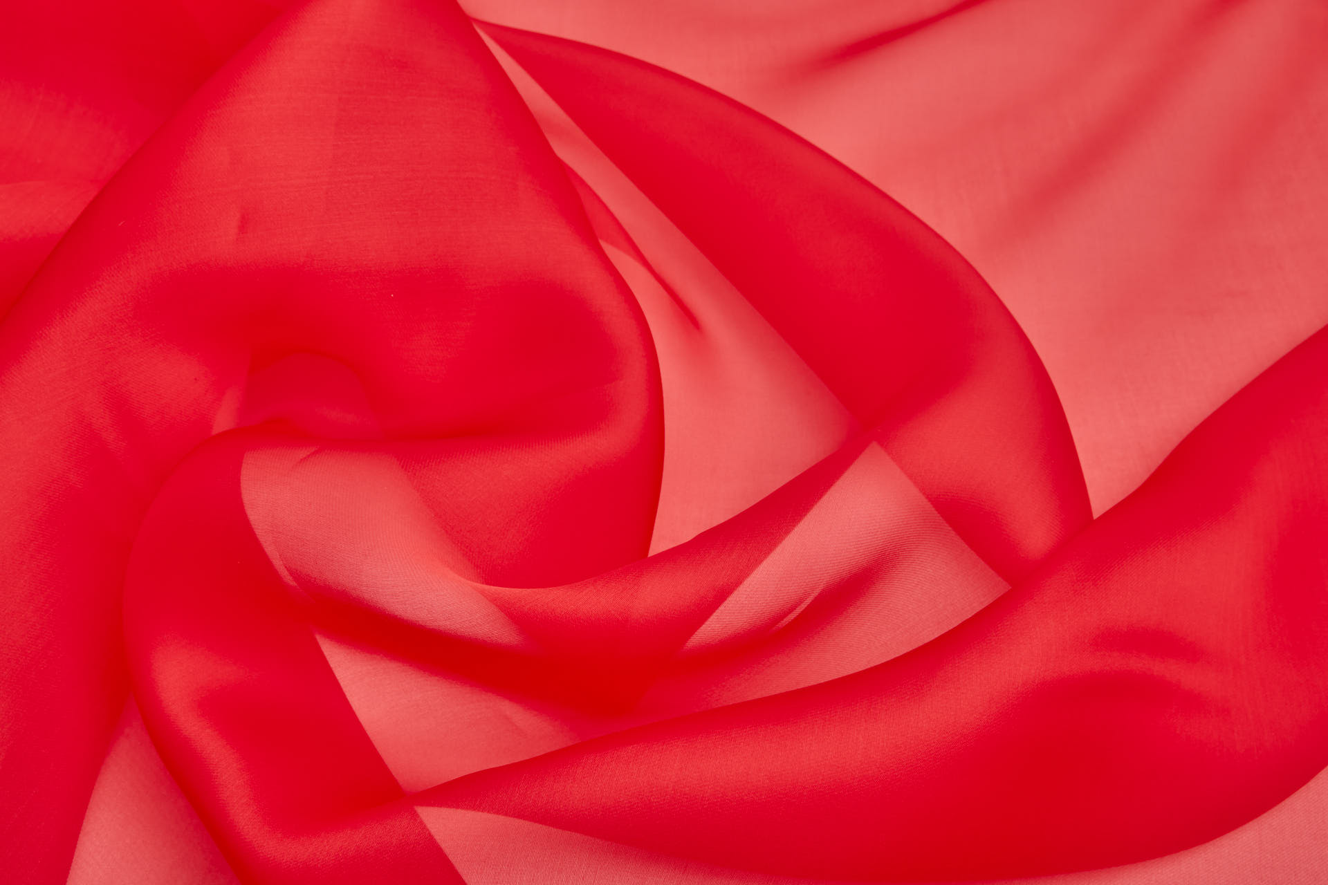 Italian Silk Organza - Scarlet Red fabric