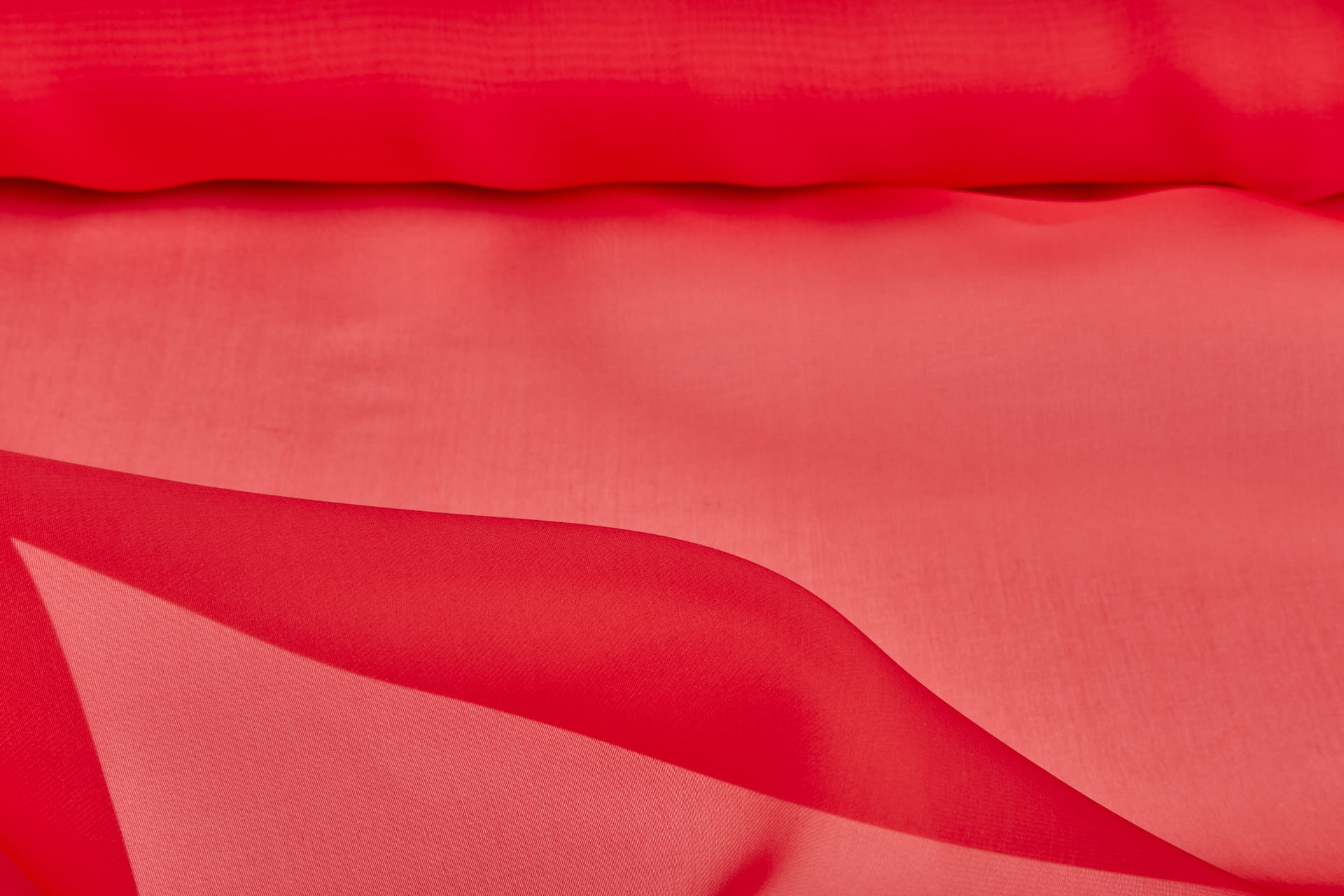 Italian Silk Organza - Scarlet Red fabric, image 7 of 7