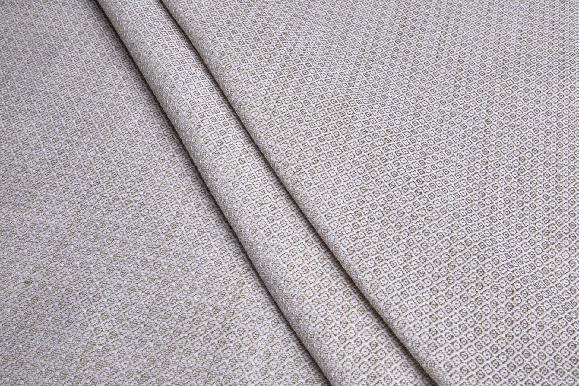 Small Diamond Pattern Cotton Jacquard - Stone fabric, image 3 of 7