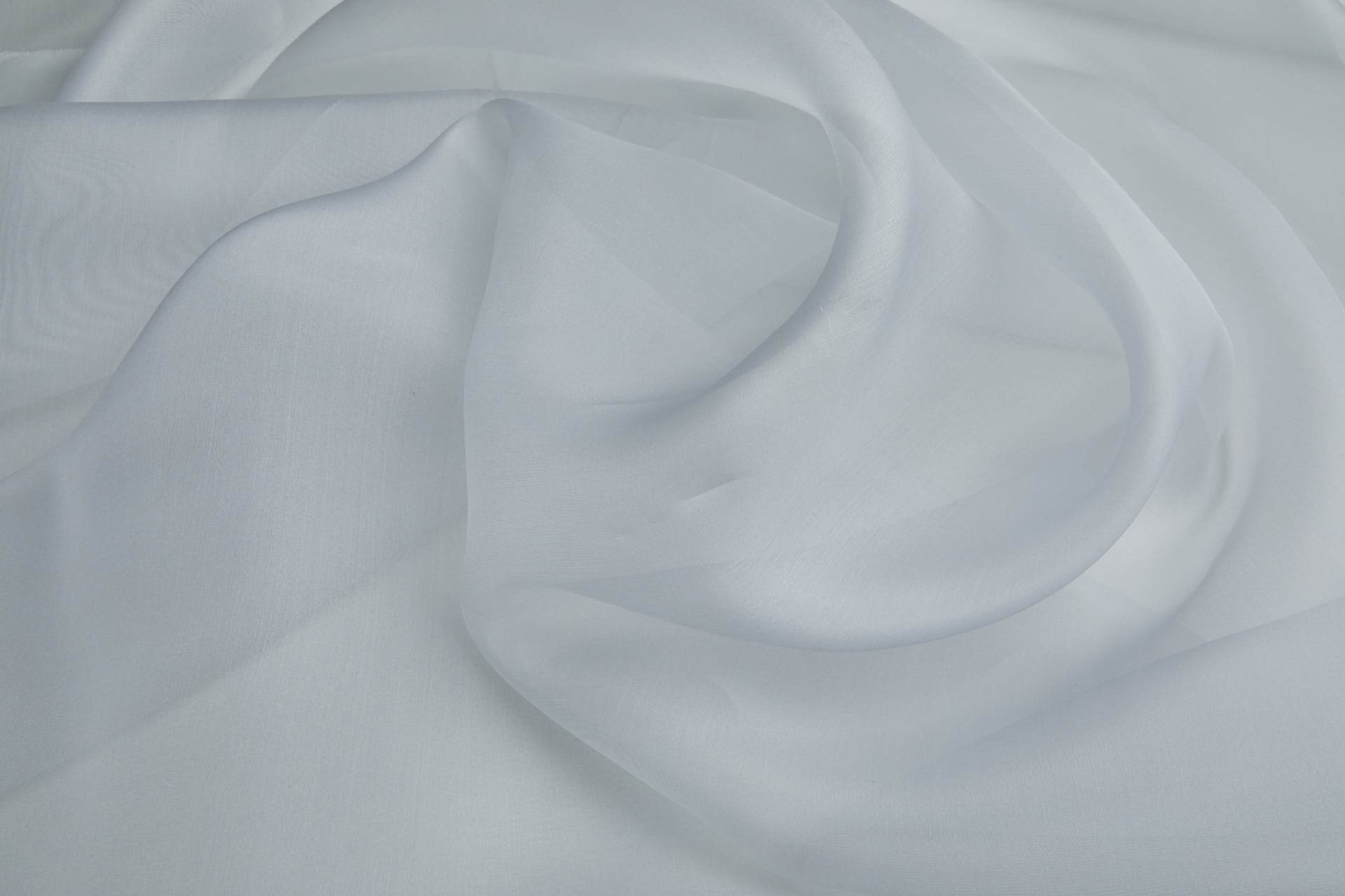 Italian Silk Organza - Pale Grey fabric, image 4 of 6