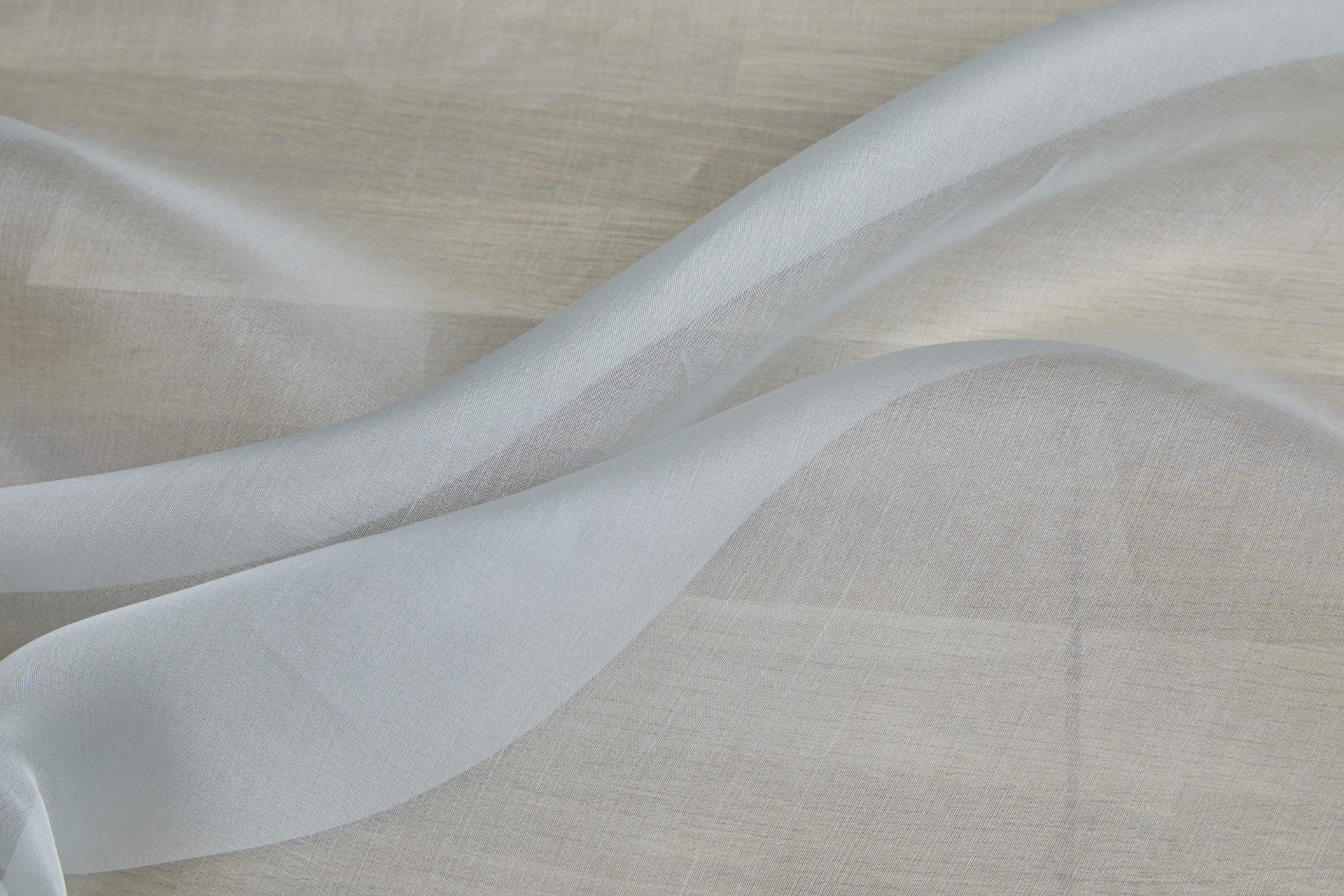 Italian Silk Organza - Pale Grey fabric