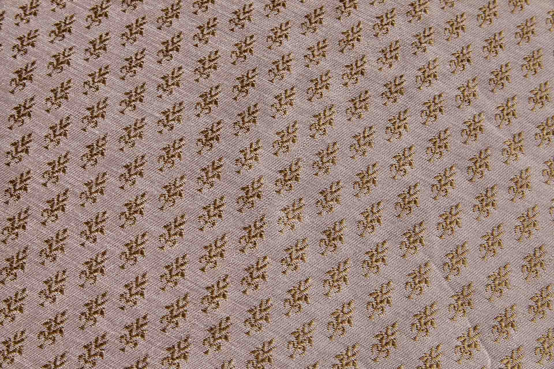 BACK IN STOCK - "Palm Tree" Banaras Brocade - Pale Pink & Antique Gold fabric, image 2 of 9