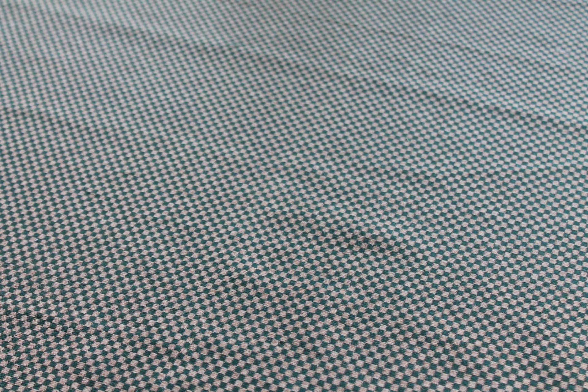 Forest Green and Gold Small Check Brocade fabric, image 2 of 5