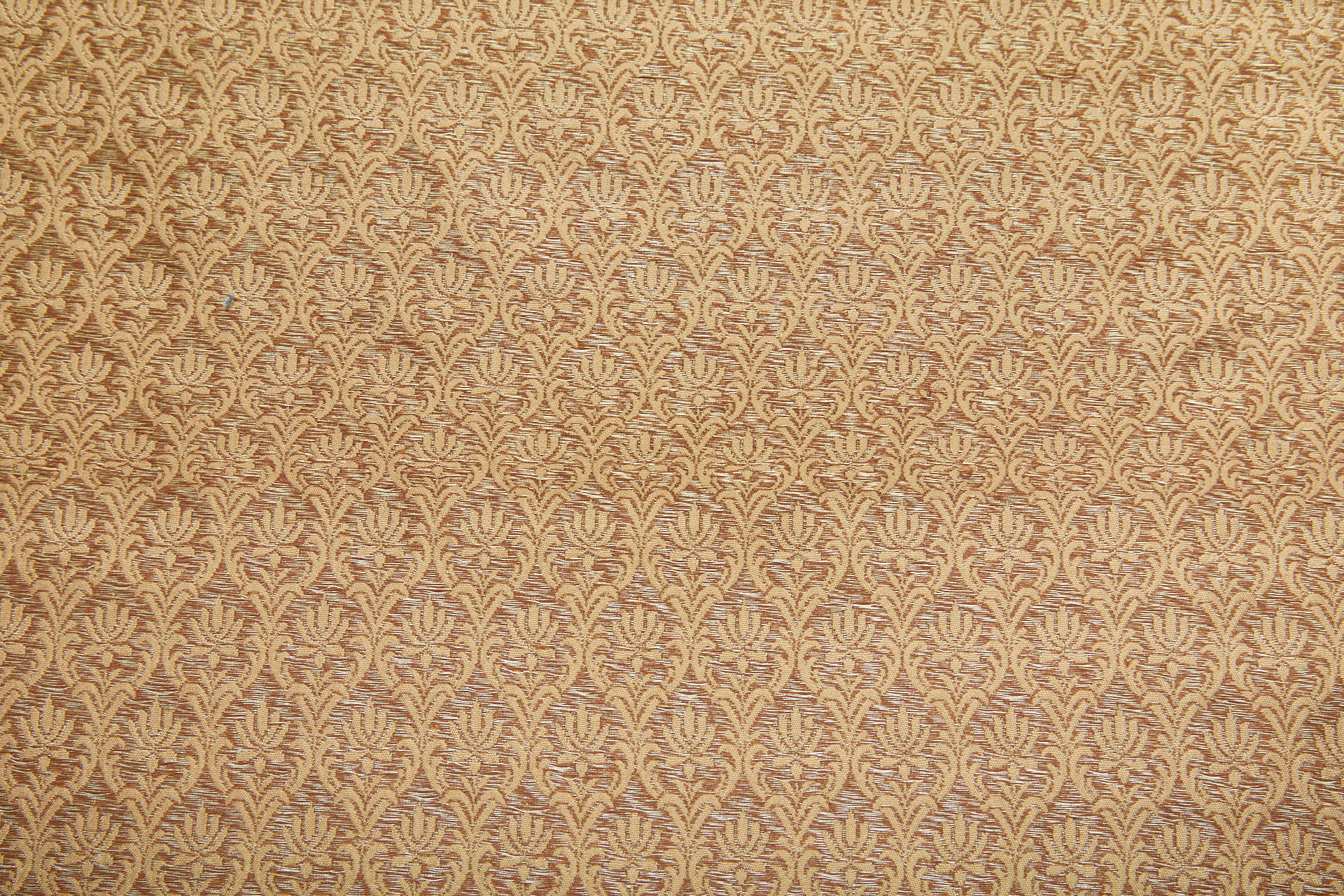"Lotus Flower" Banaras Brocade - Sandy Gold & Metallic Gold fabric, image 3 of 12