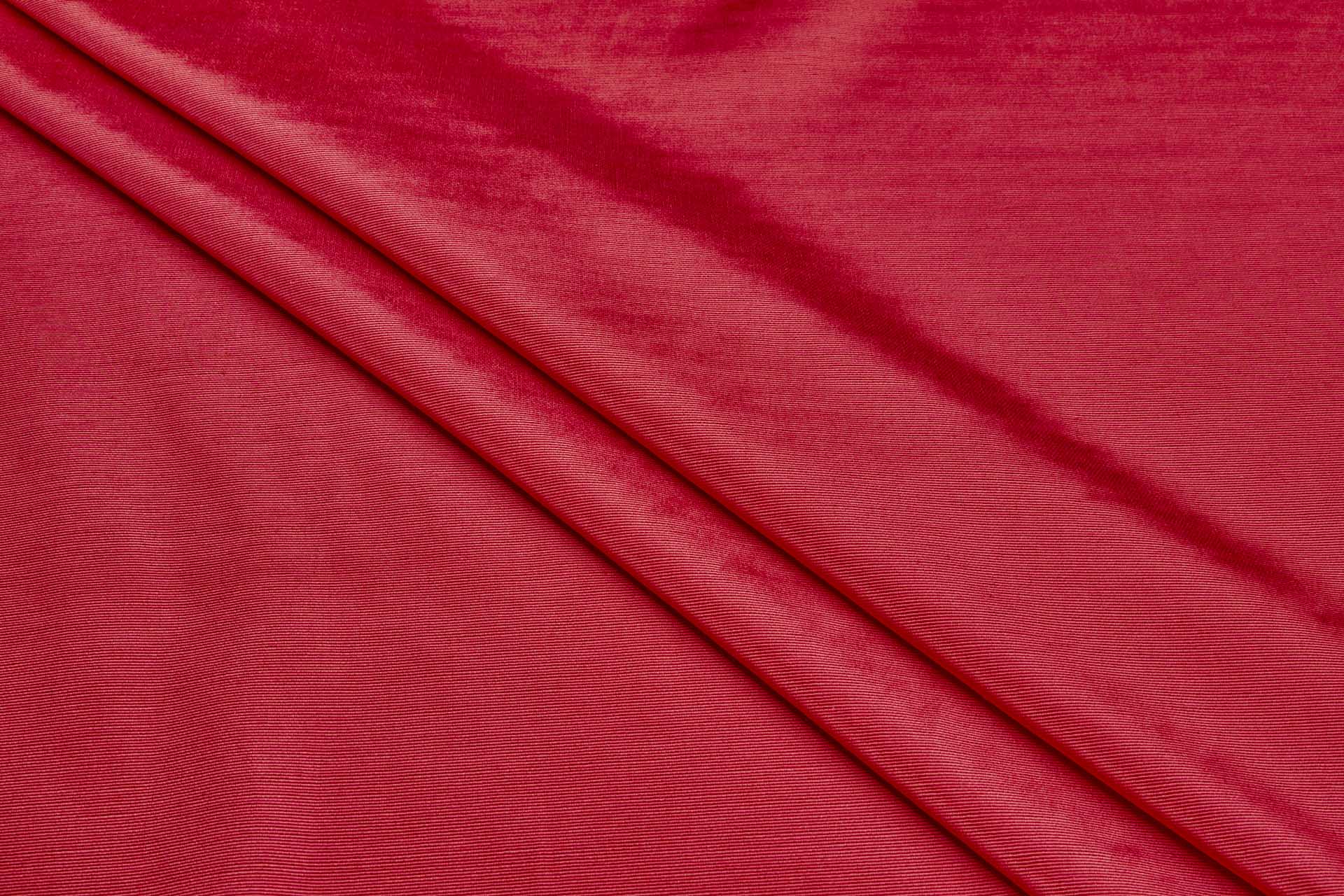 Cotton Viscose Grosgrain - Red fabric