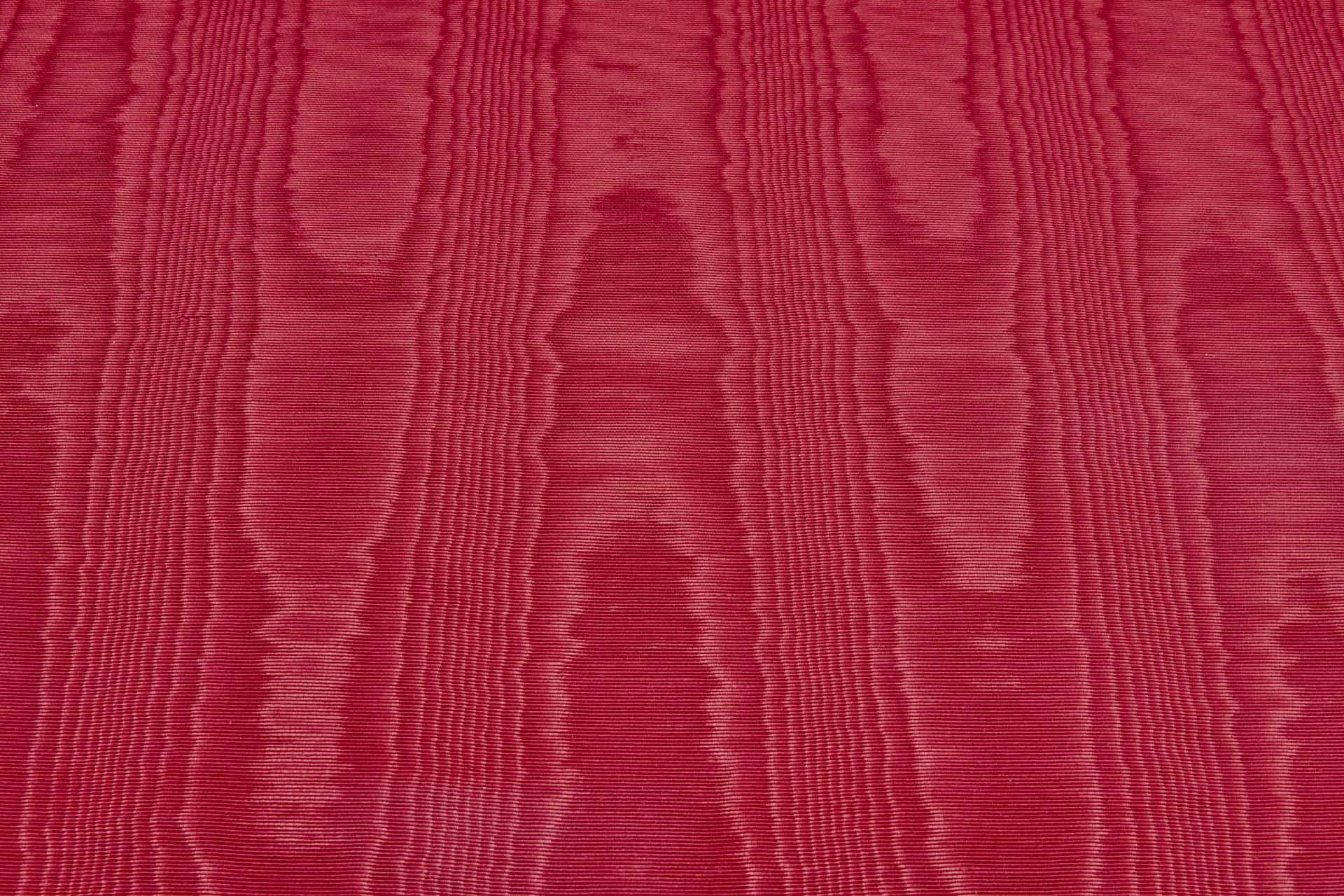 Cotton Viscose Grosgrain - Red Moiré fabric, image 2 of 6