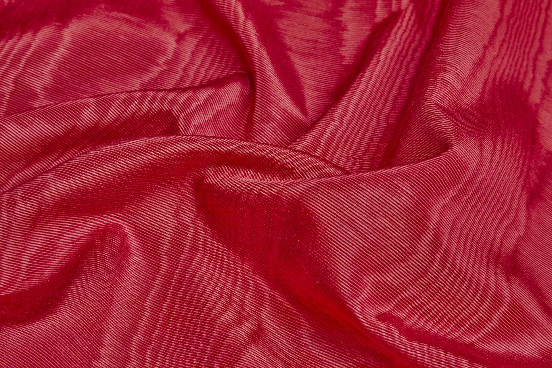 Cotton Viscose Grosgrain - Red Moiré fabric, image 3 of 6