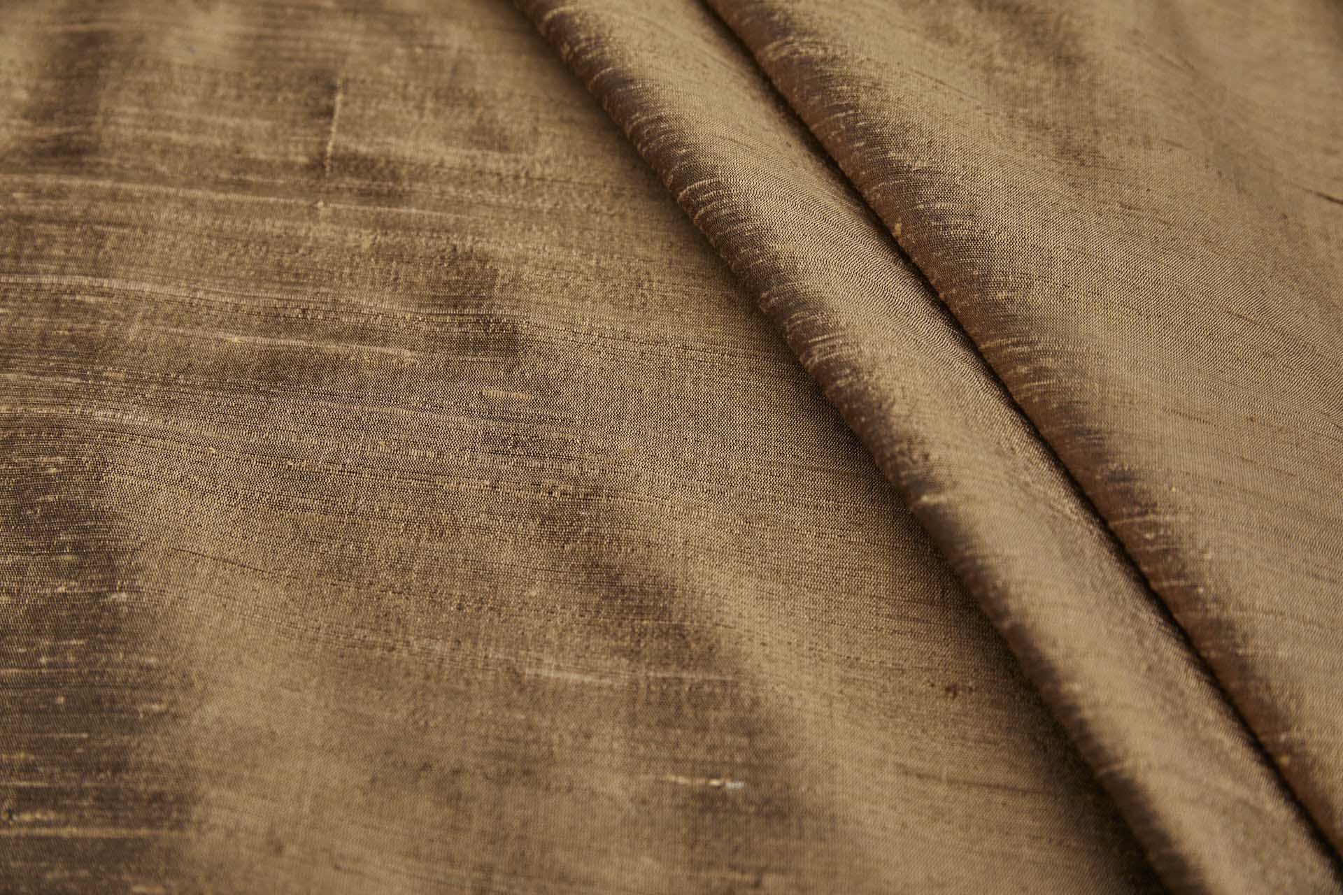 Textured Silk Dupion - Gingerbread fabric, image 5 of 8