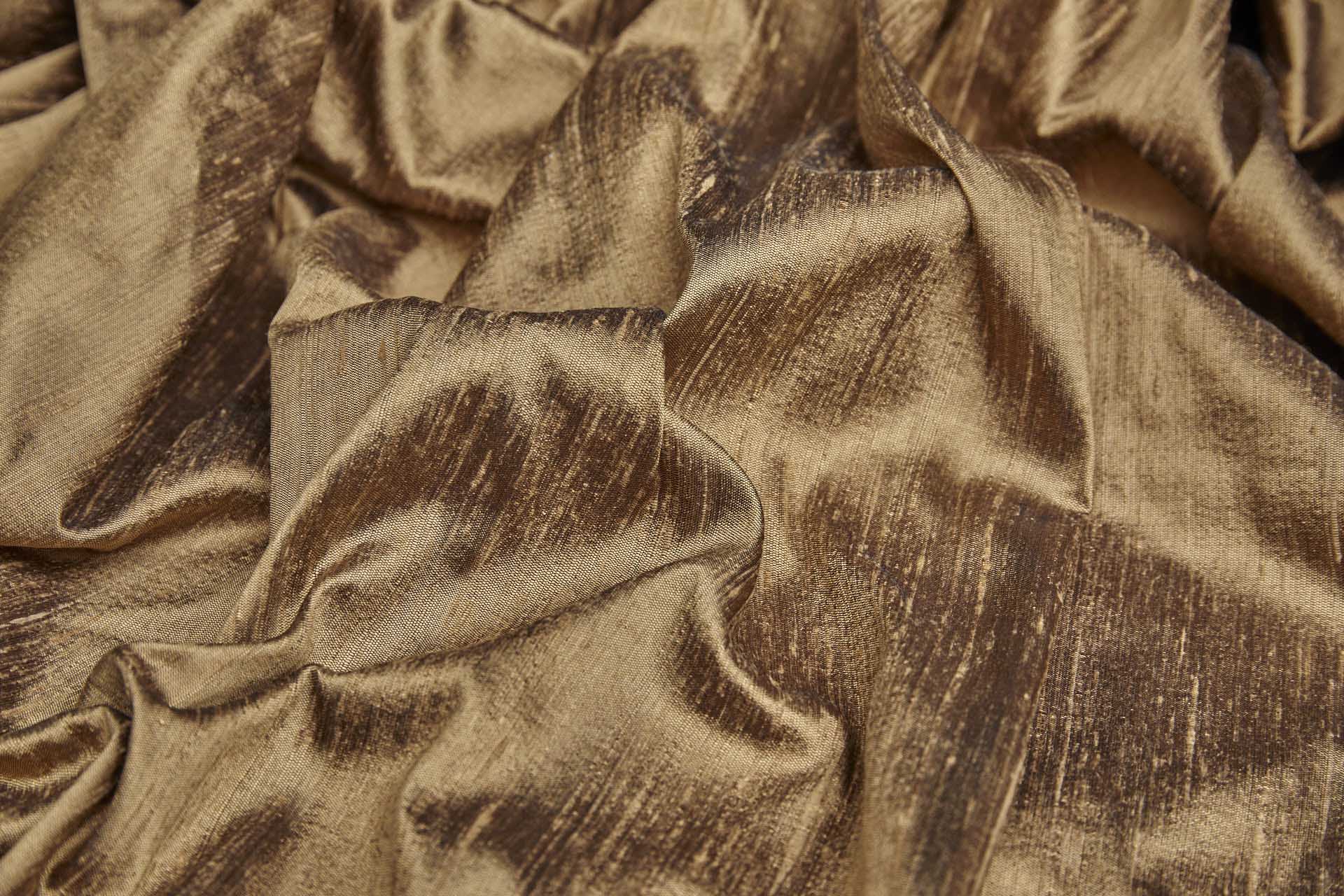 Textured Silk Dupion - Gingerbread fabric, image 6 of 8
