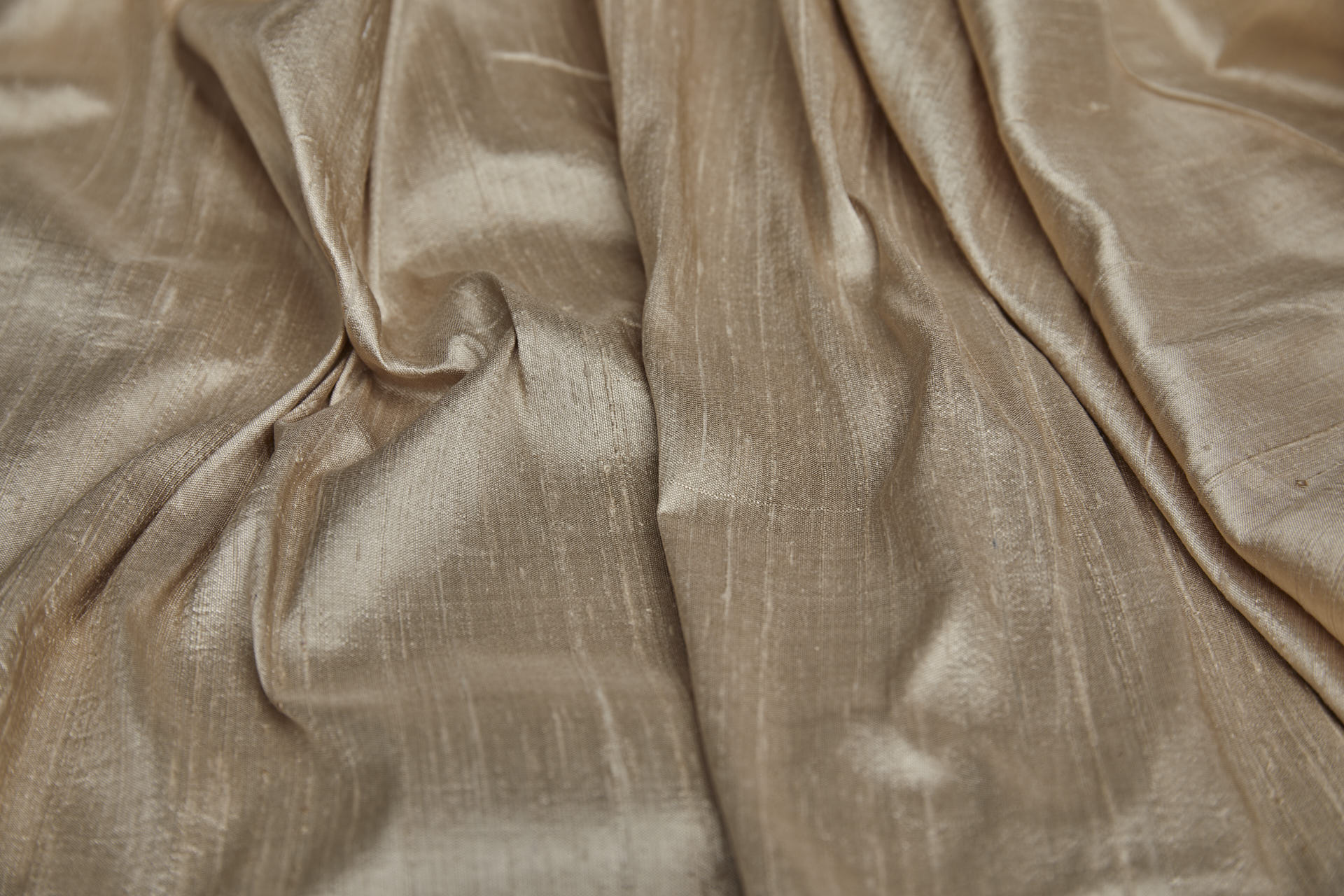 Textured Silk Dupion - Warm Beige fabric, image 7 of 10