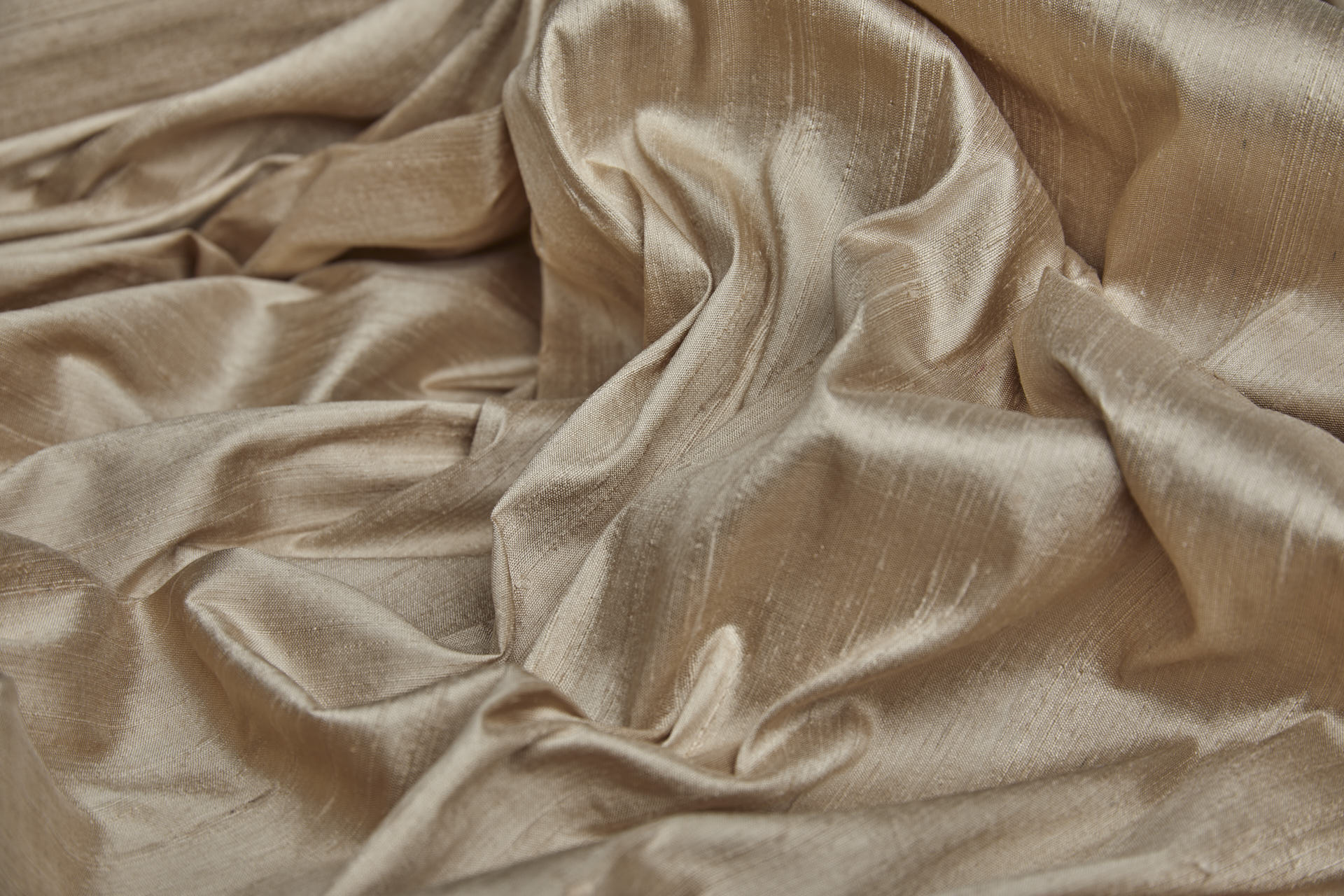 Textured Silk Dupion - Warm Beige fabric, image 8 of 10