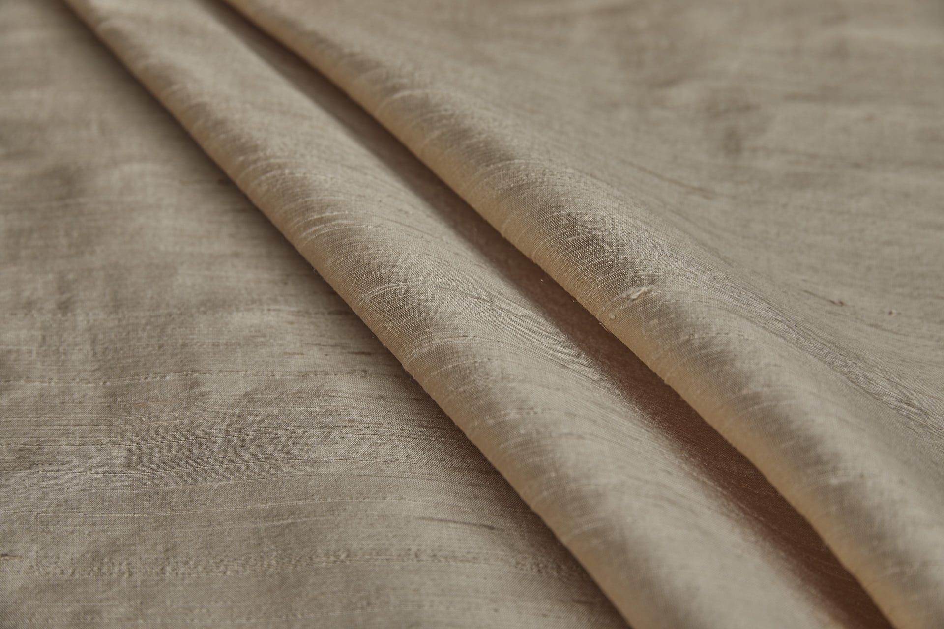 Textured Silk Dupion - Warm Beige fabric, image 9 of 10