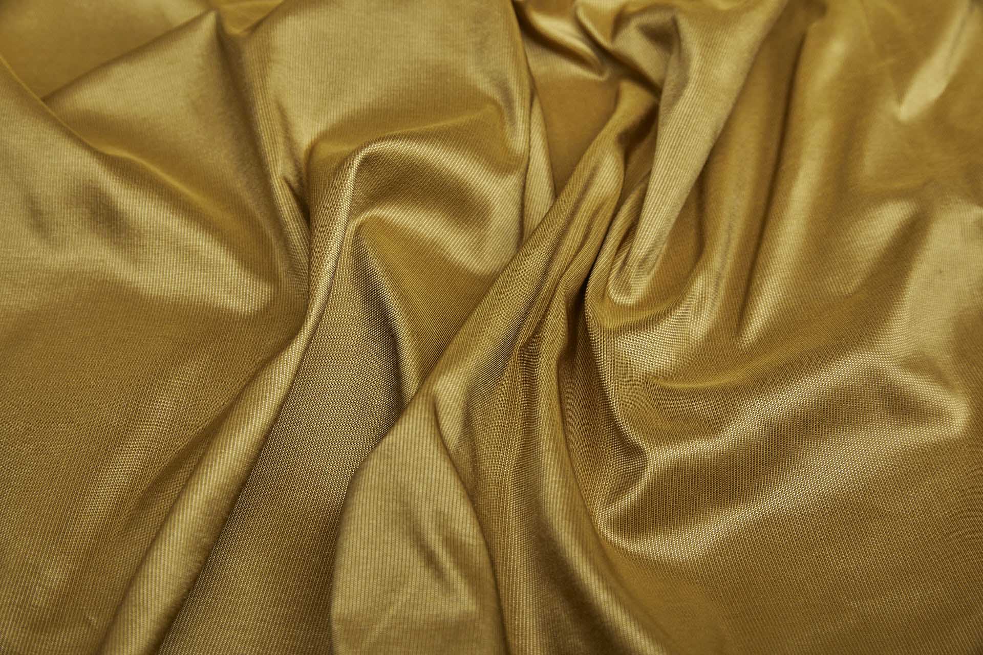 Heavy Weight Silk Taffeta - 3-Tone - Pale Gold, Caramel Brown and Antique Gold fabric, image 3 of 7