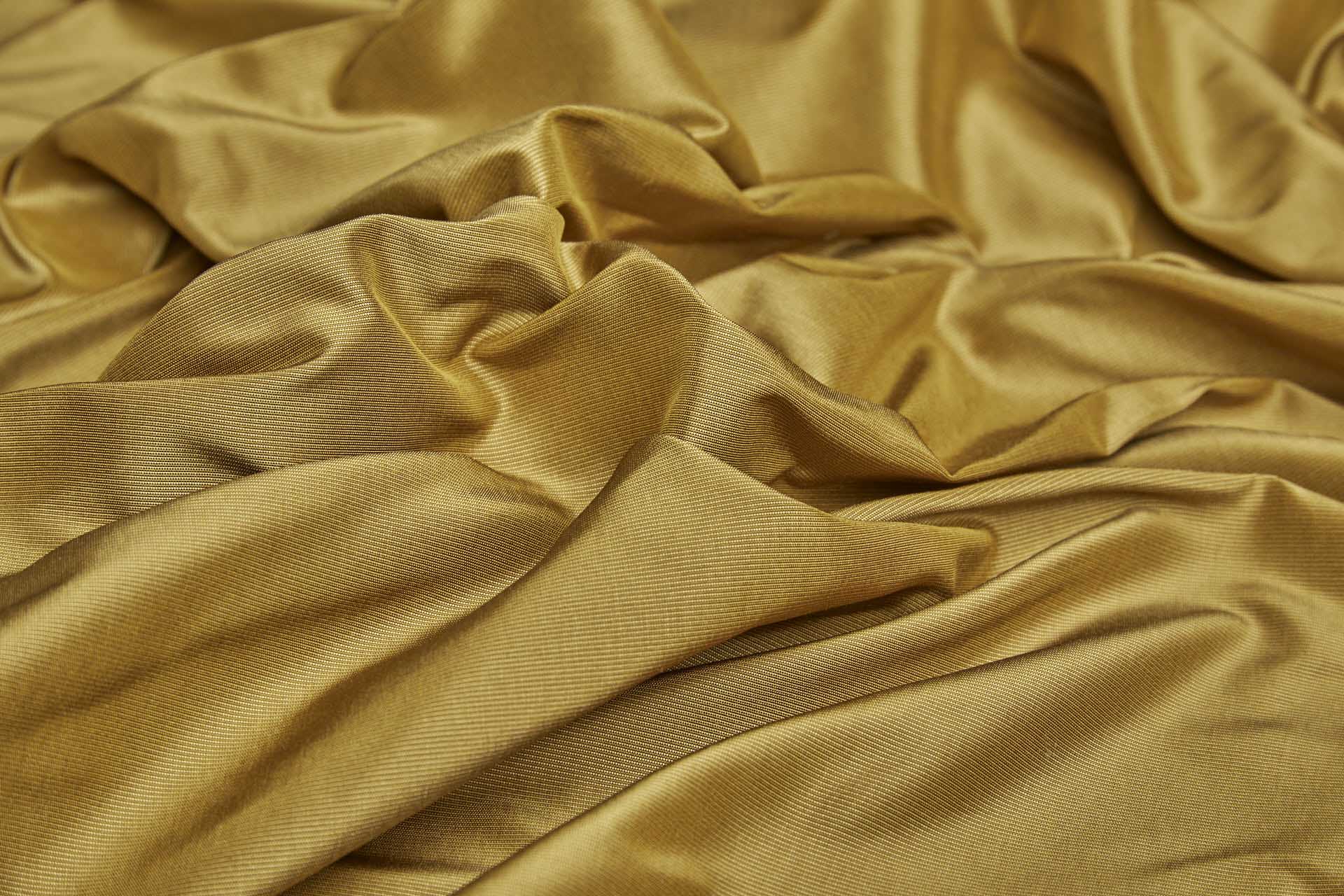 Heavy Weight Silk Taffeta - 3-Tone - Pale Gold, Caramel Brown and Antique Gold fabric, image 6 of 7
