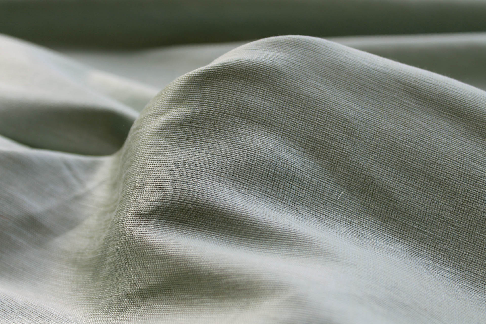 Coriander Green Textured Raw Silk fabric, image 3 of 5