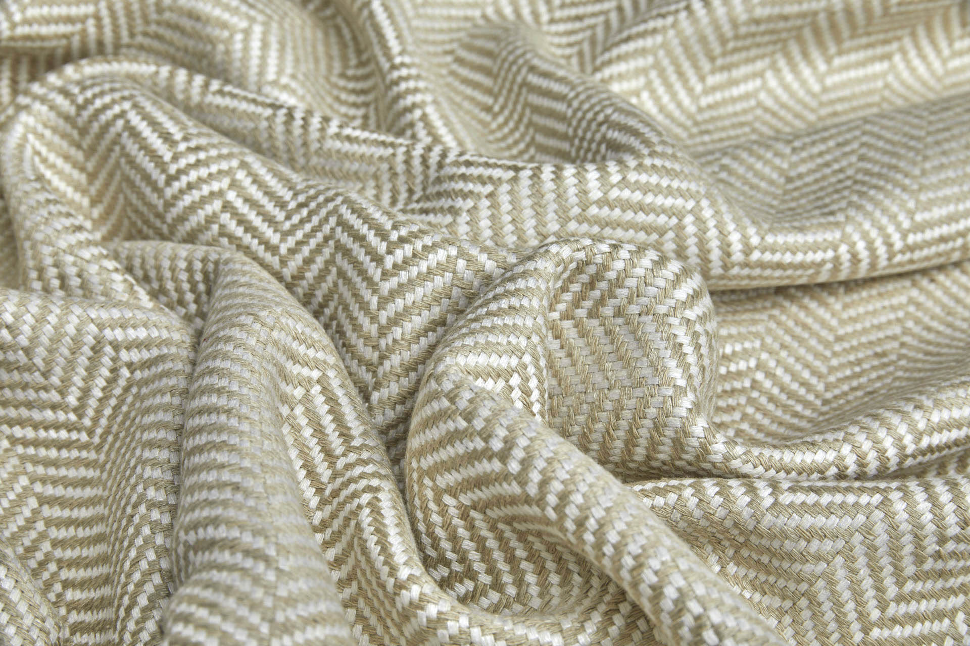 Herringbone Weave Silk Matka - Ivory / Natural fabric, image 7 of 8