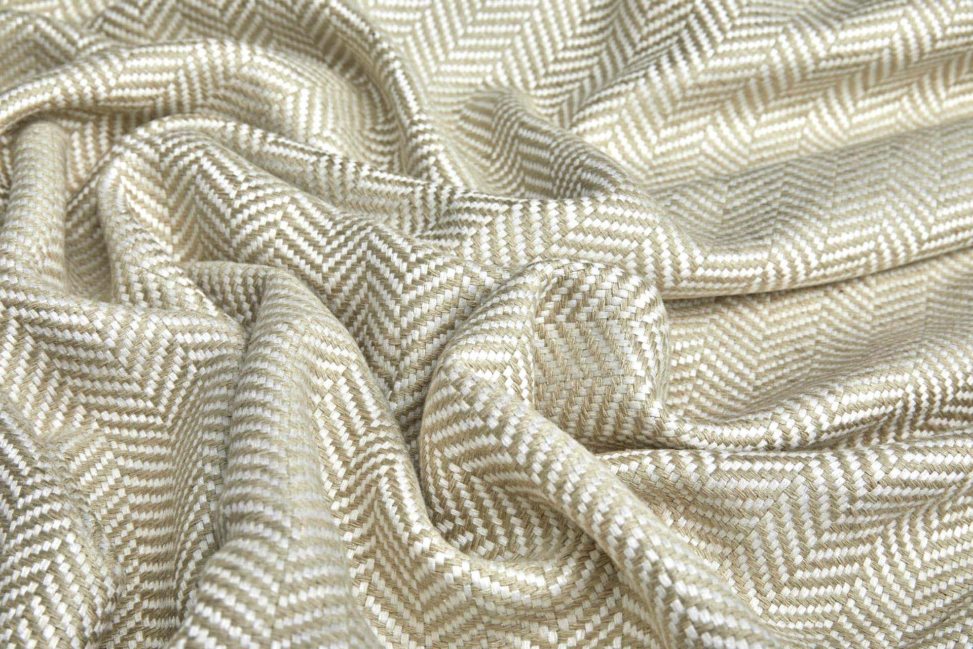 Herringbone Weave Silk Matka - Ivory / Natural fabric, image 8 of 8