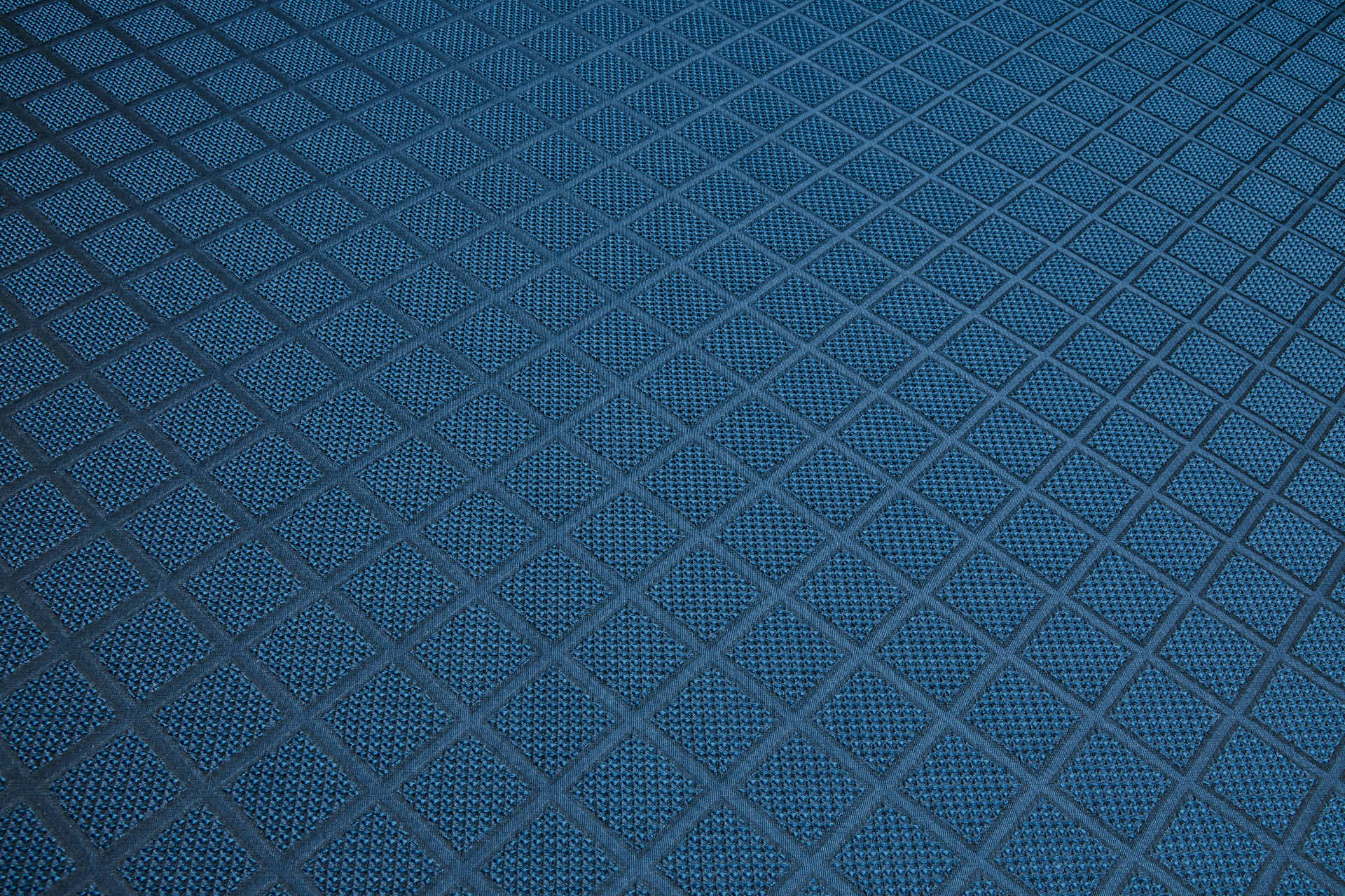 Diamond Waffle Jacquard - Blue fabric, image 7 of 7