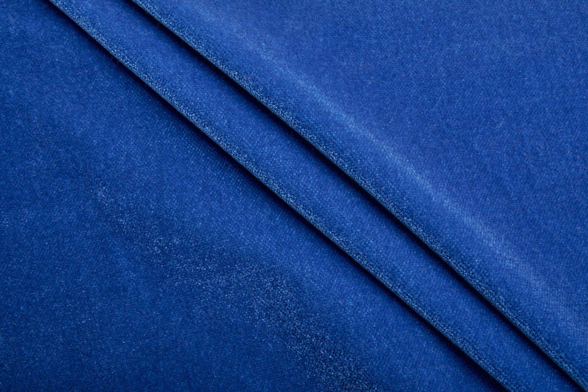 Textured Heavy Cotton Velvet - Royal Blue fabric, image 5 of 5