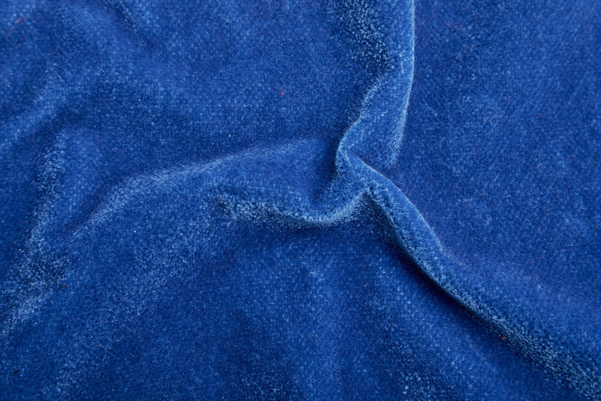 Textured Heavy Cotton Velvet - Royal Blue fabric, image 3 of 5